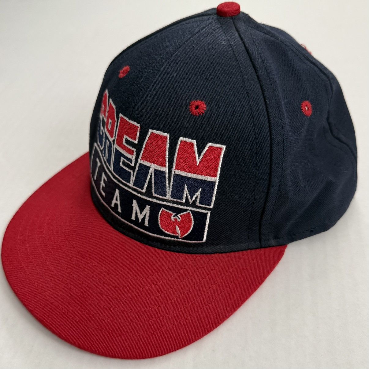 Wu-Tang Clan 🔴Wu-Tang Hat CREAM TEAM Rare Navy Red Raekwon Gza Rza Size ONE SIZE - 3 Thumbnail