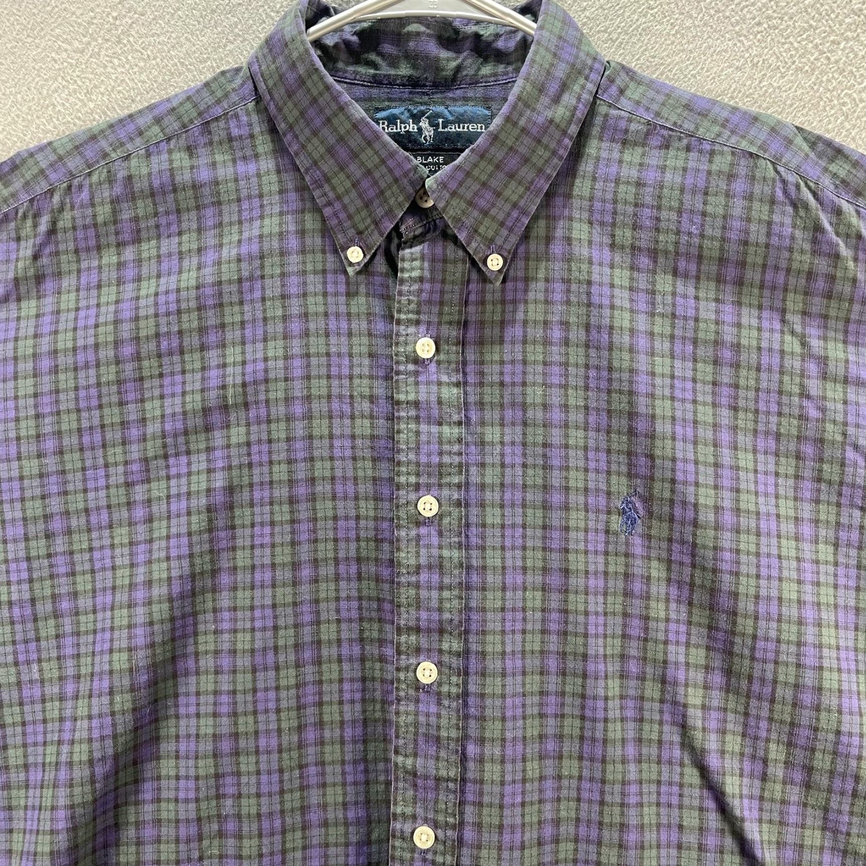 Ralph Lauren VINTAGE Ralph Lauren Shirt Mens XL Plaid Blake Button Down Long Sleeve Classic Dress Shirt Size 46R - 2 Thumbnail