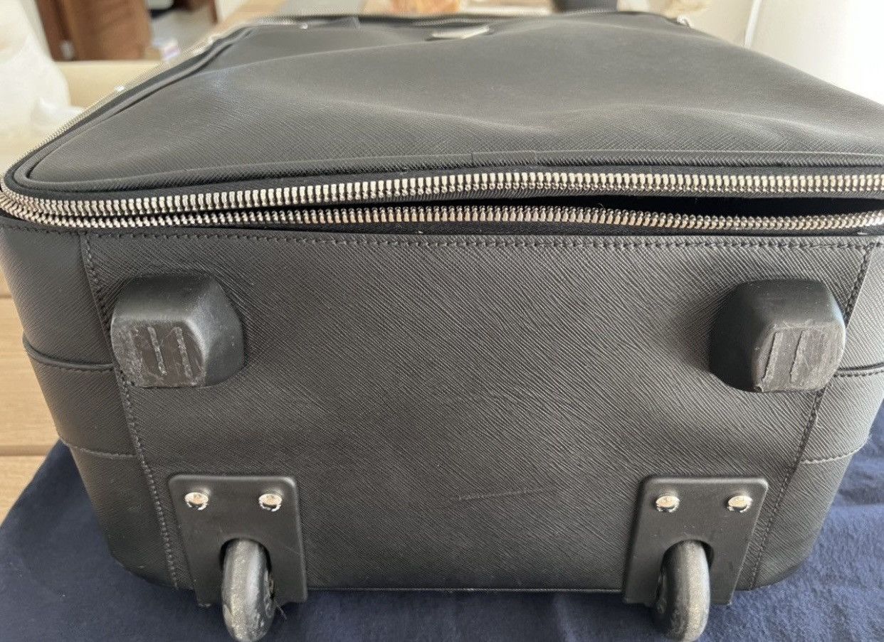 Prada Saffiano Leather Travel Suitcase | Carry On Size ONE SIZE - 14 Thumbnail