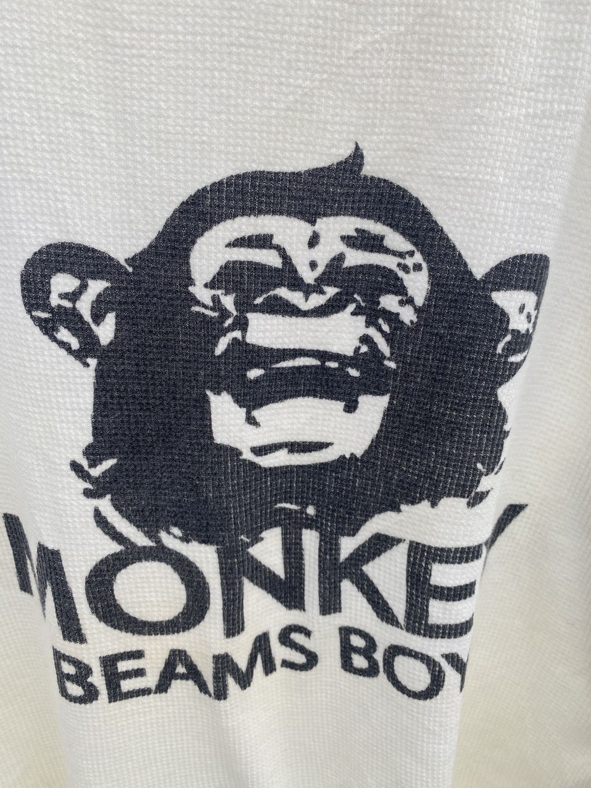 Beams Japan Beams boy monkey waffle raglan tshirts Size US S / EU 44-46 / 1 - 5 Thumbnail