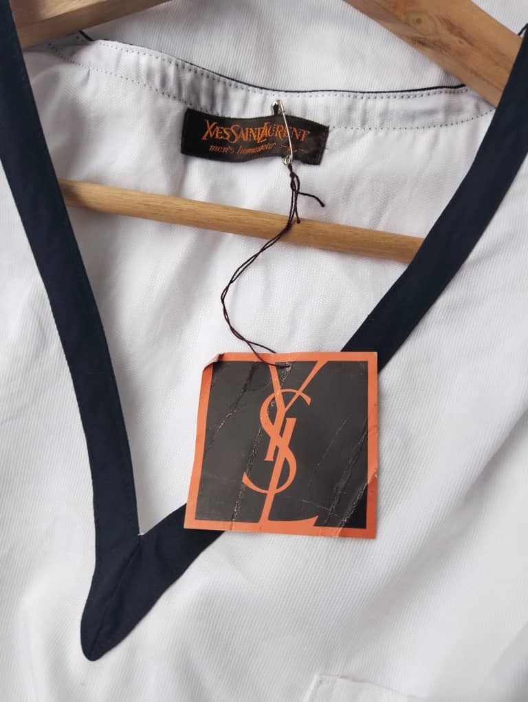 Yves Saint Laurent Vintage Yves Saint Laurent Men Homewear Short Sleeve Size US L / EU 52-54 / 3 - 3 Thumbnail