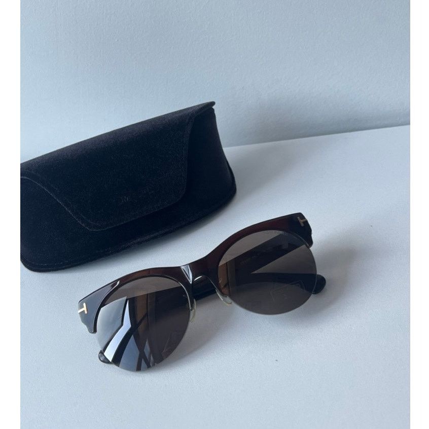 Tom Ford NEW Tom Ford TF9350 Sunglasses in Brown Size ONE SIZE - 3 Thumbnail