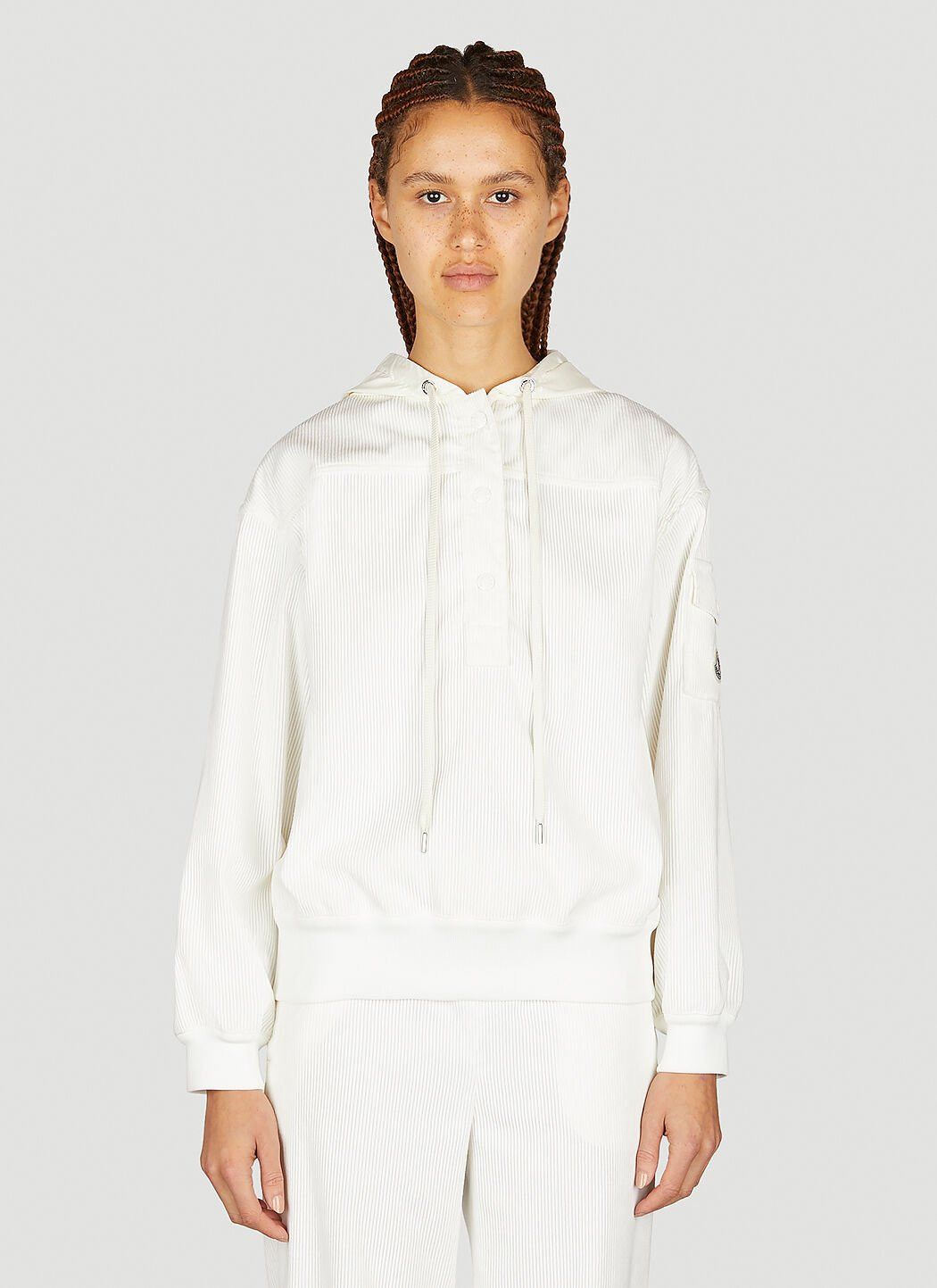 Moncler Corduroy Hooded Sweatshirt Size S / US 4 / IT 40 - 1 Thumbnail