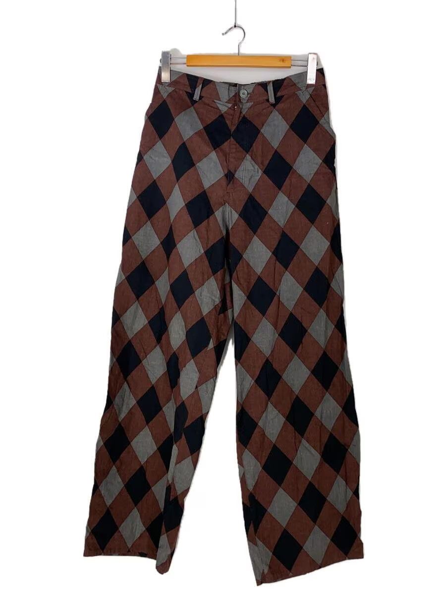 High Rise Argyle Wide Pants