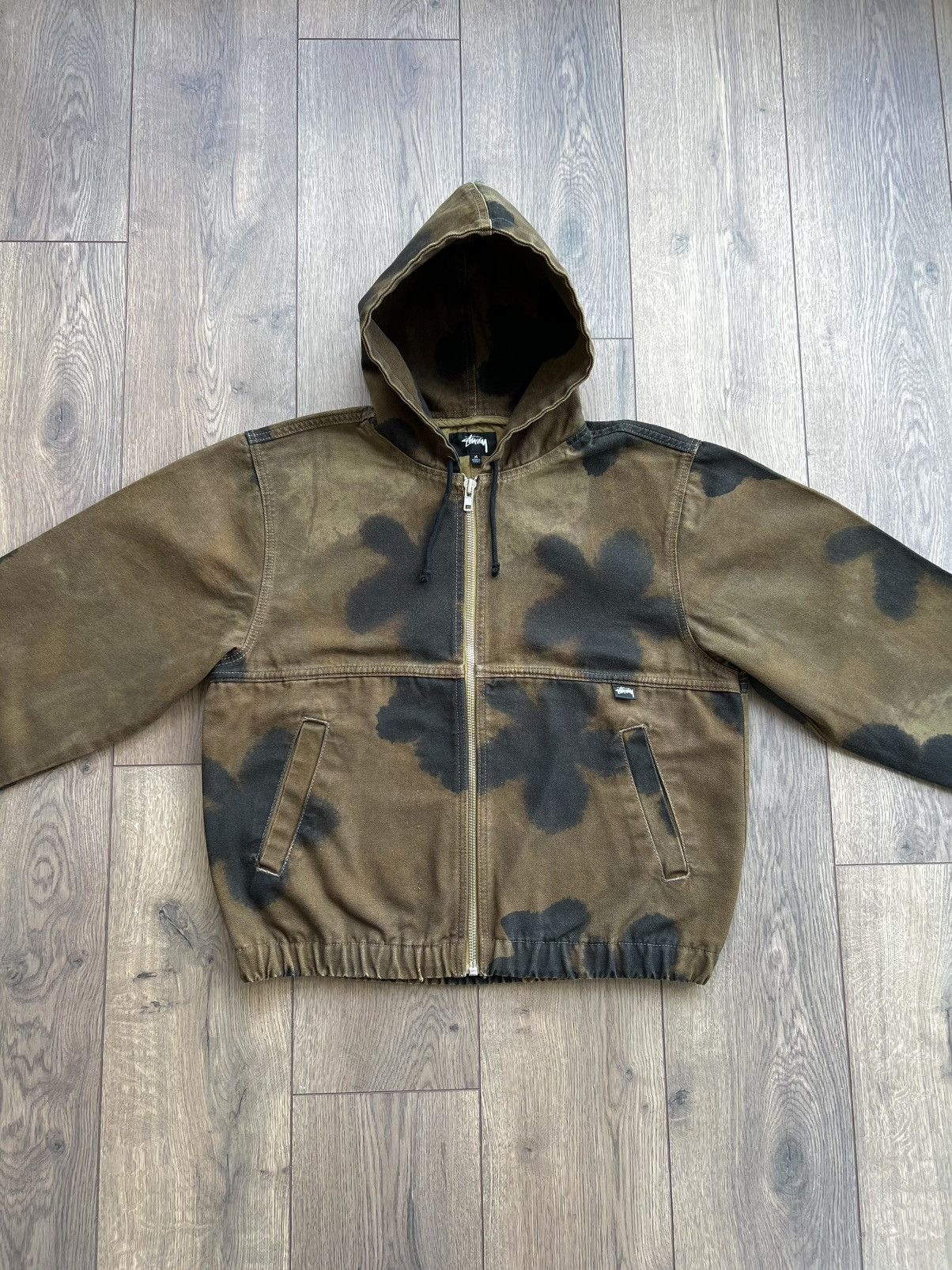 Stussy Stussy Floral Dye Hooded Work Jacket Medium Size US M / EU 48-50 / 2 - 3 Thumbnail