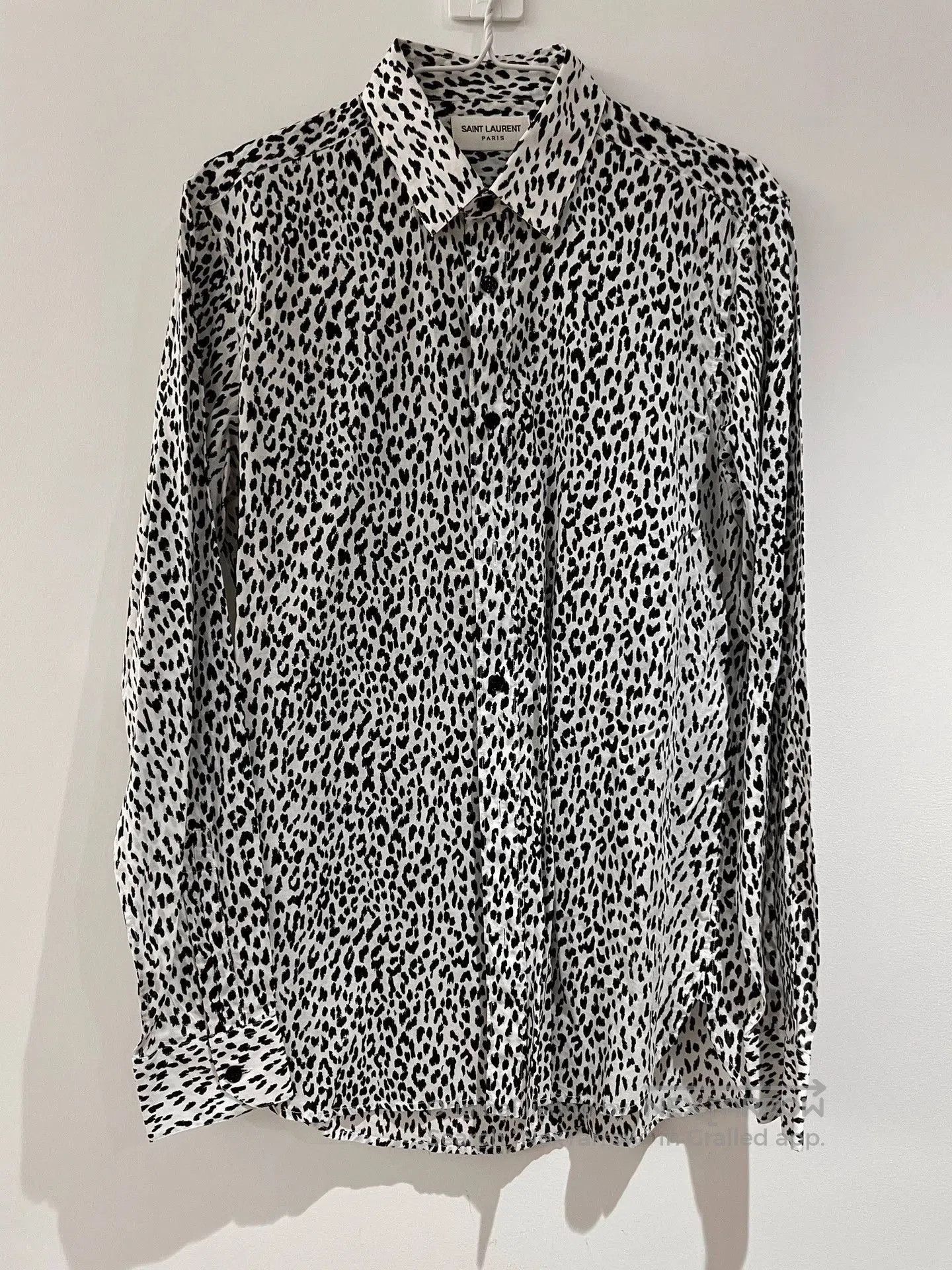Saint Laurent Paris Multi Animal Print Long Sleeve Button-Up Shirt. Size US S / EU 44-46 / 1 - 1 Thumbnail