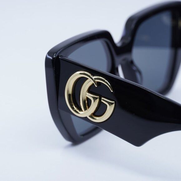 Gucci Gucci GG0956S 003 Sunglasses Black Square Frame, Grey Lenses Size ONE SIZE - 13 Thumbnail