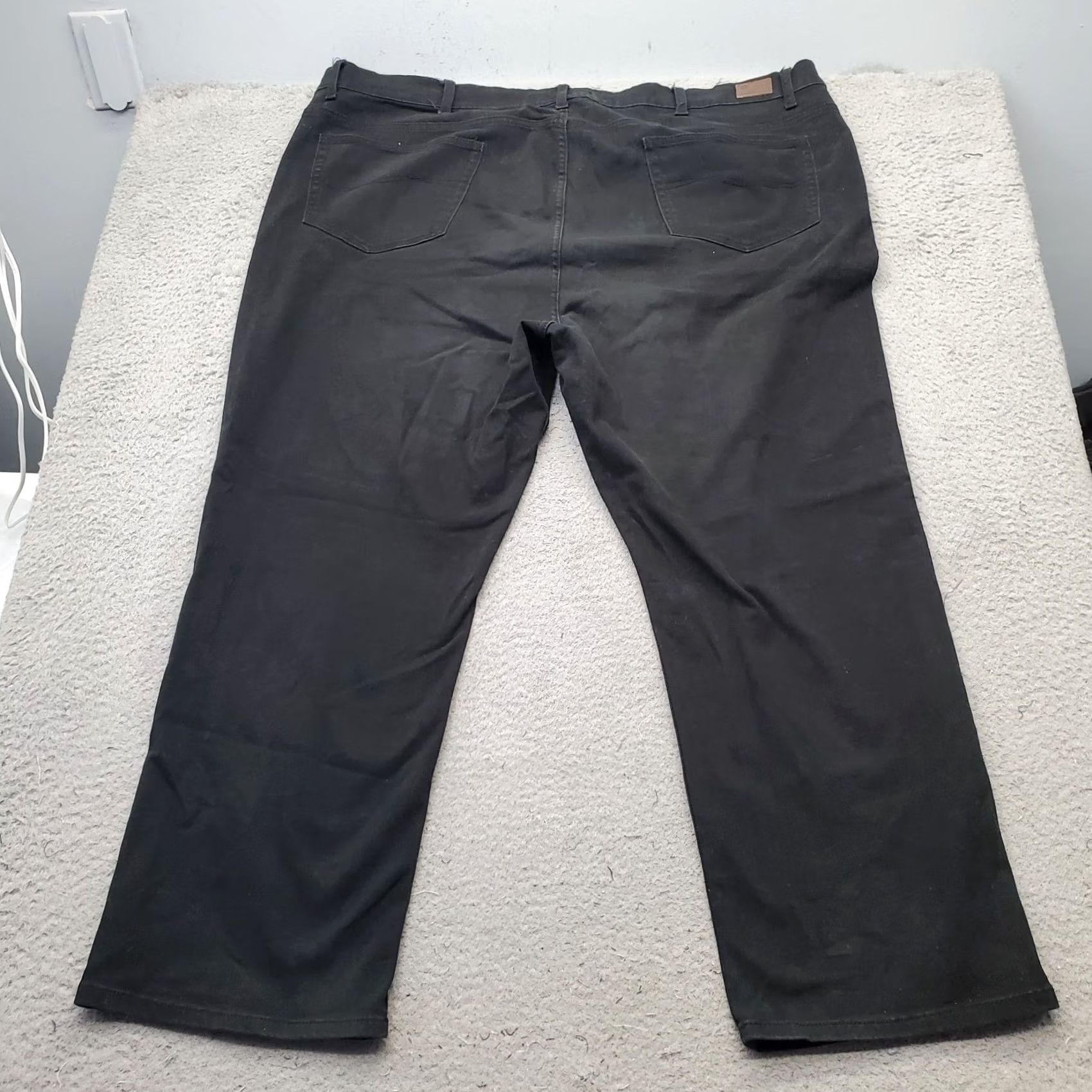 Vintage Grand River Jeans Men 50x30 Black Denim High Rise Dark Wash Relaxed Fit Straight Jeans Mens Size 50 Black Denim Straight 50x30 Size US 34 / EU 50 - 2 Thumbnail