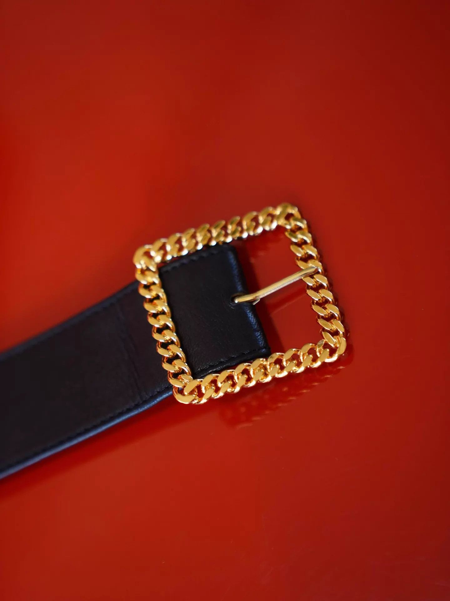 Chanel Chanel 1988 Runway Black & Gold Multi - Buckle Belt Size ONE SIZE - 4 Thumbnail