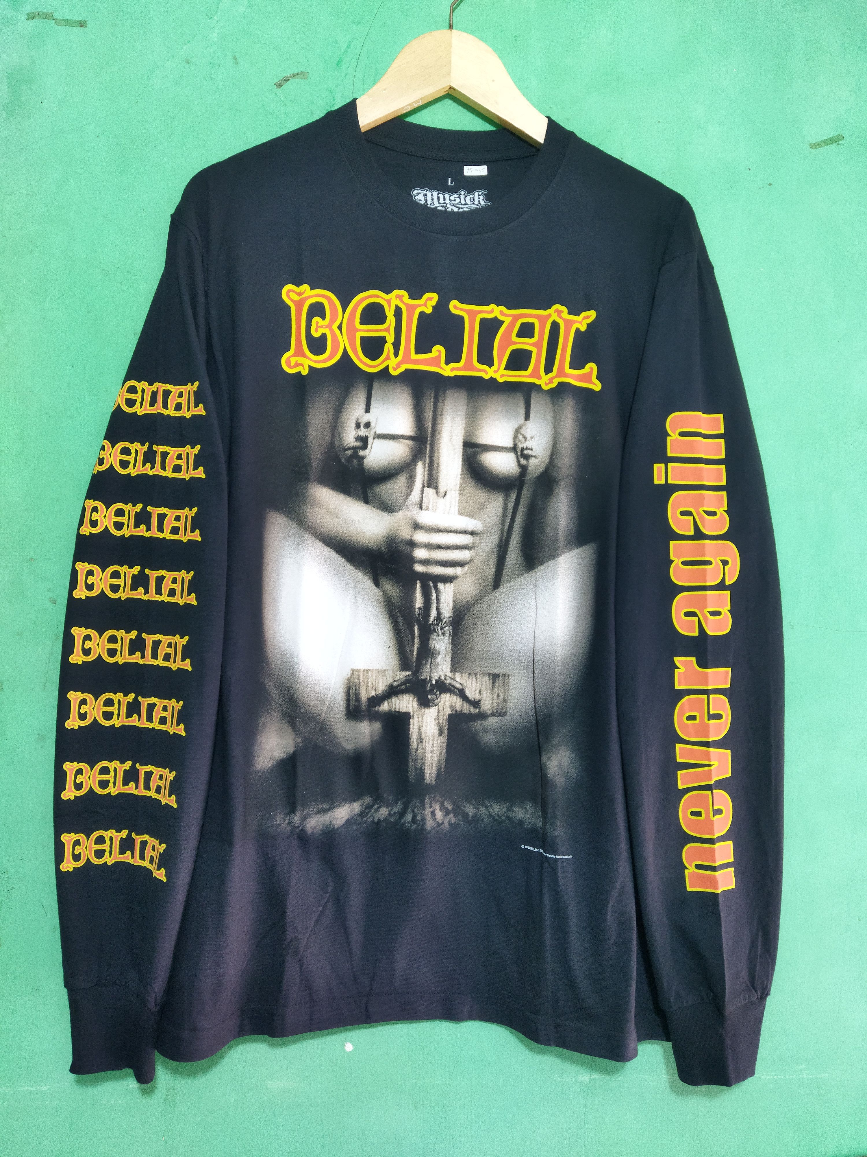 Band Tees BELIAL never again Size US L / EU 52-54 / 3 - 1 Thumbnail