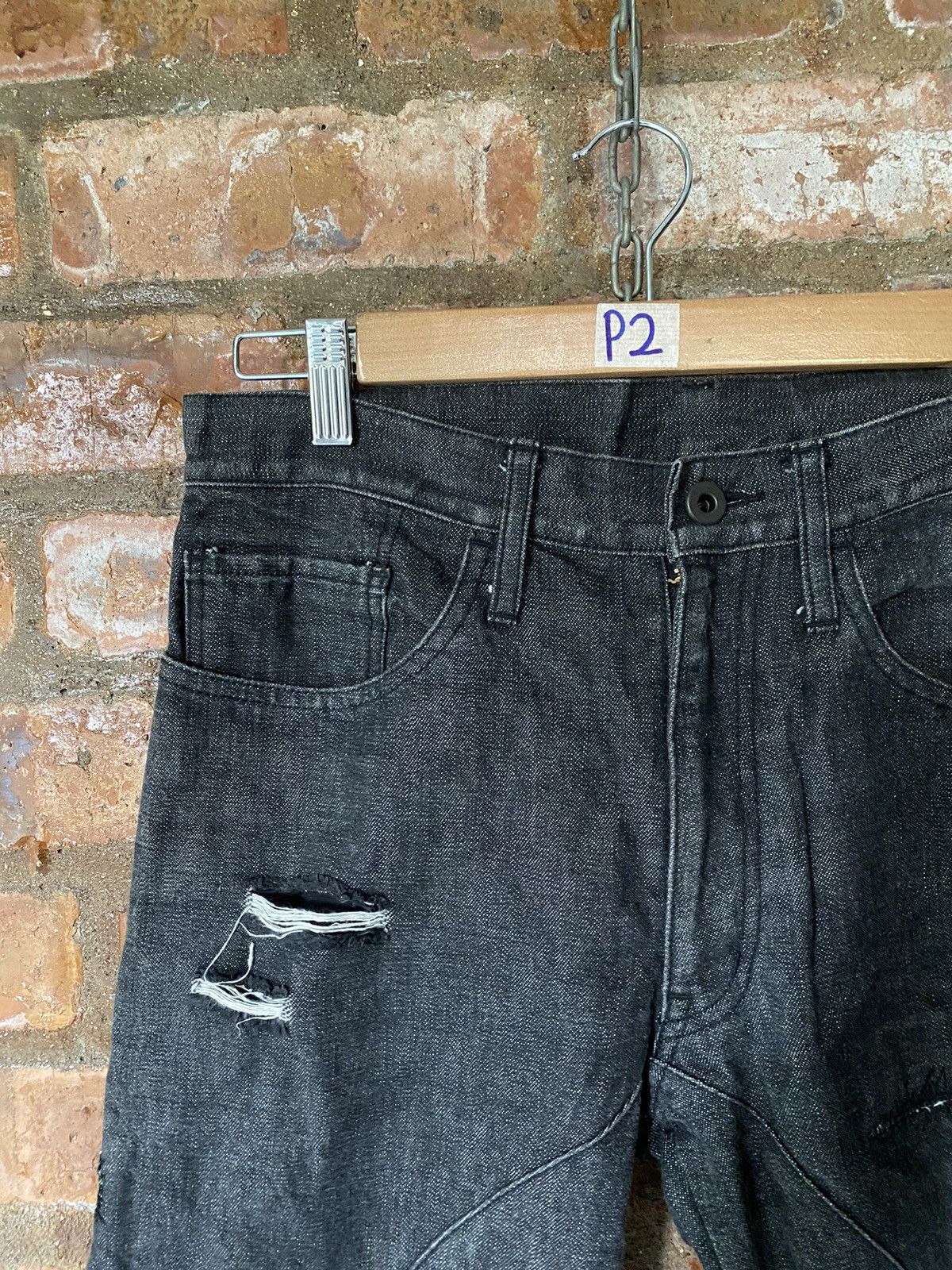 Japanese Brand 2000s EDGE RUPERT O ring distressed 3/4 pants Size US 30 / EU 46 - 3 Thumbnail