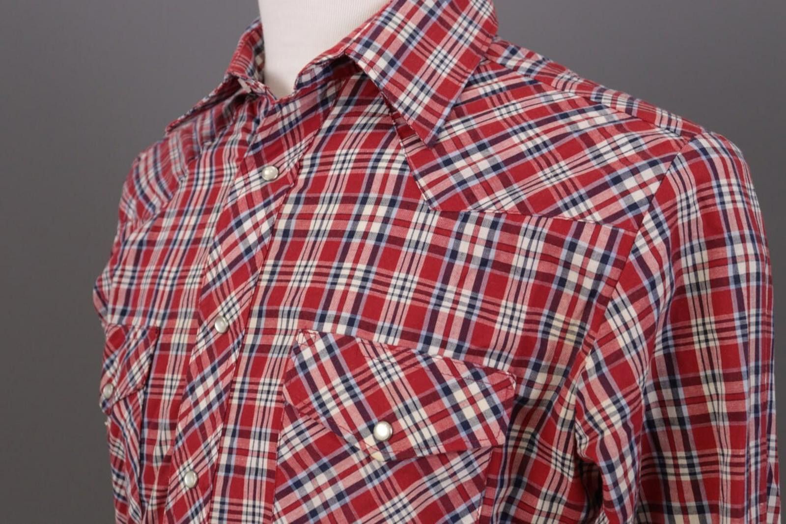 Wrangler Vintage Wrangler Western Red Check Overshirt Shirt Size M Size US M / EU 48-50 / 2 - 9 Thumbnail