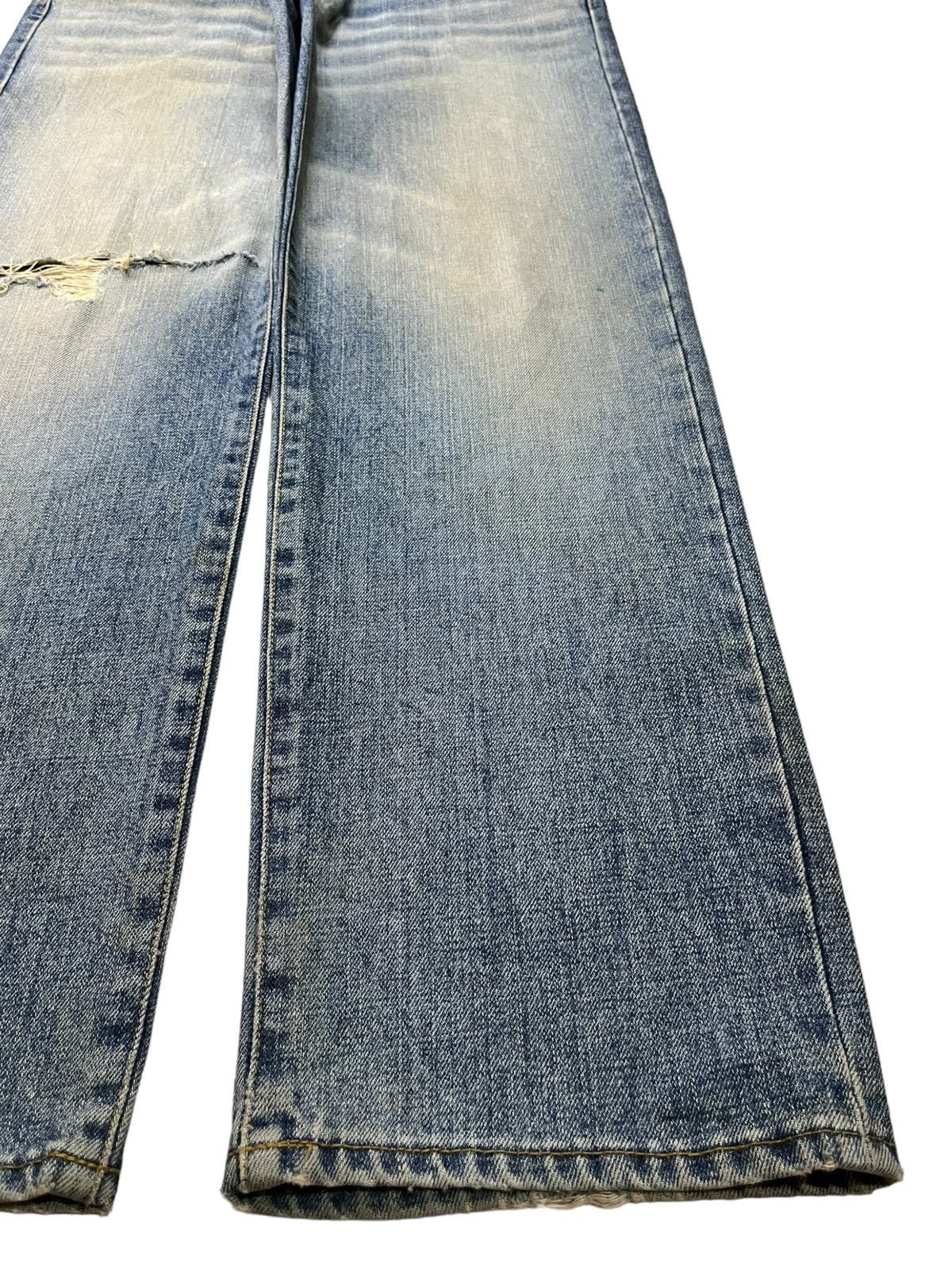 Japanese Brand × Uniqlo Vintage Japanese Uniqlo Mud Wash Distressed Baggy jeans Size US 34 / EU 50 - 7 Thumbnail