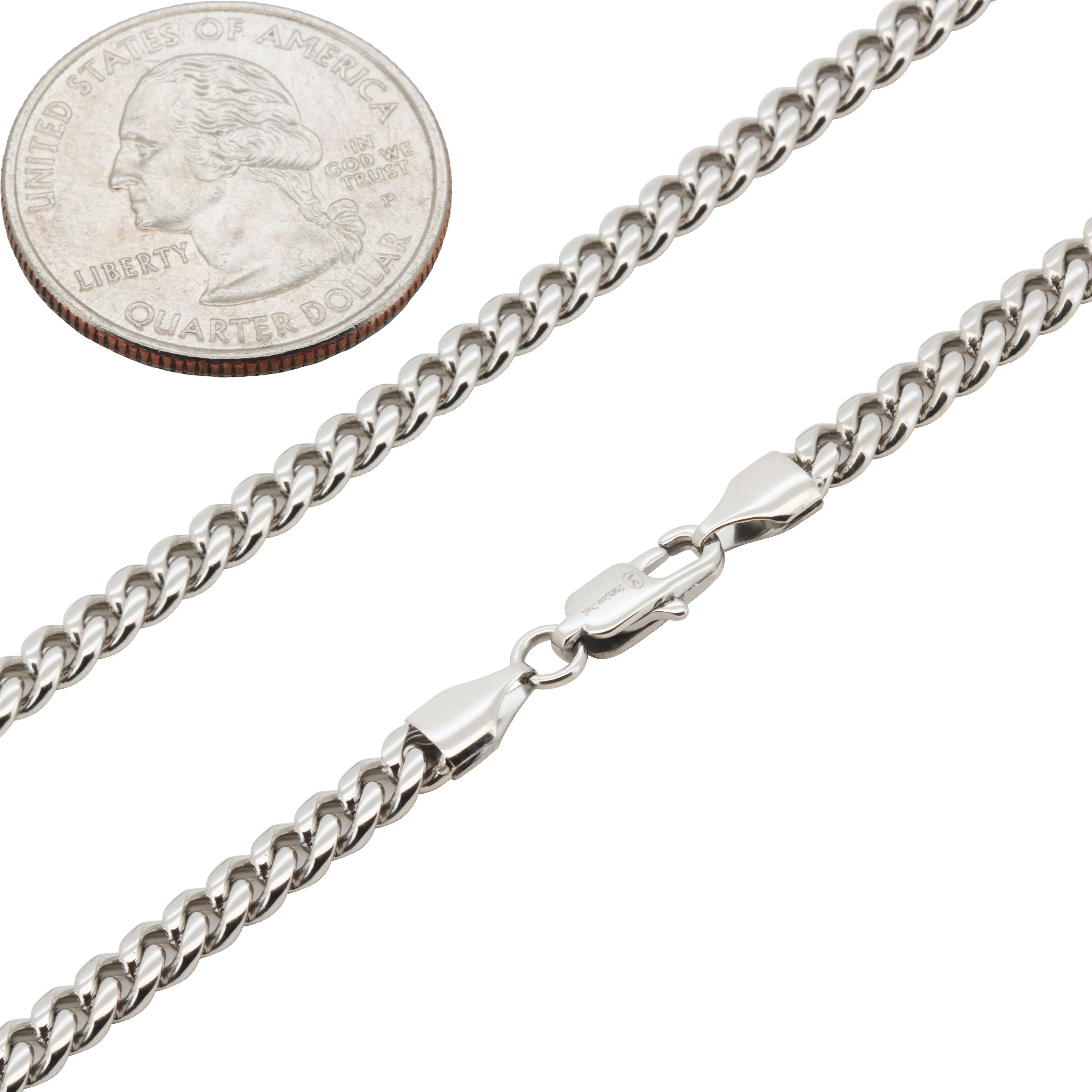 Other 316L SS 4mm Miami Cuban Link Bracelet 7.5" Size ONE SIZE - 1 Preview