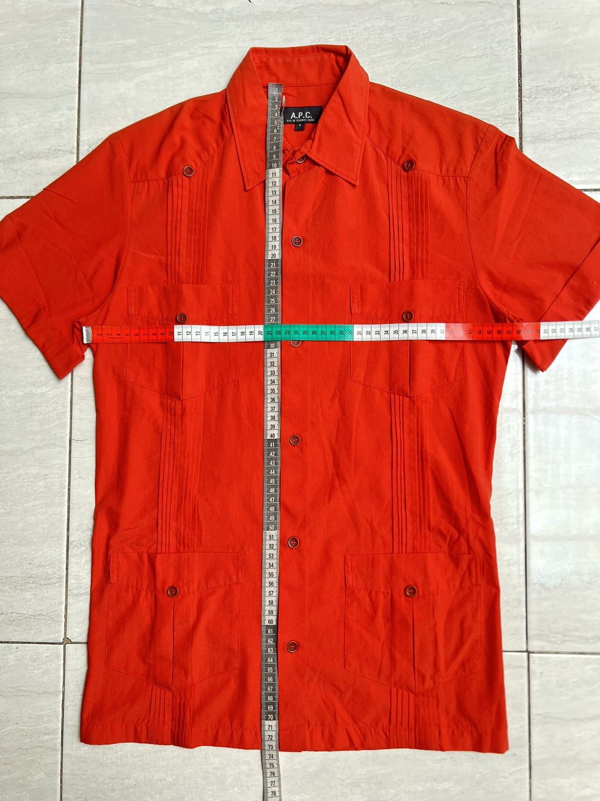 A.P.C. A.P.C Red Shirt Size US XS / EU 42 / 0 - 2 Thumbnail