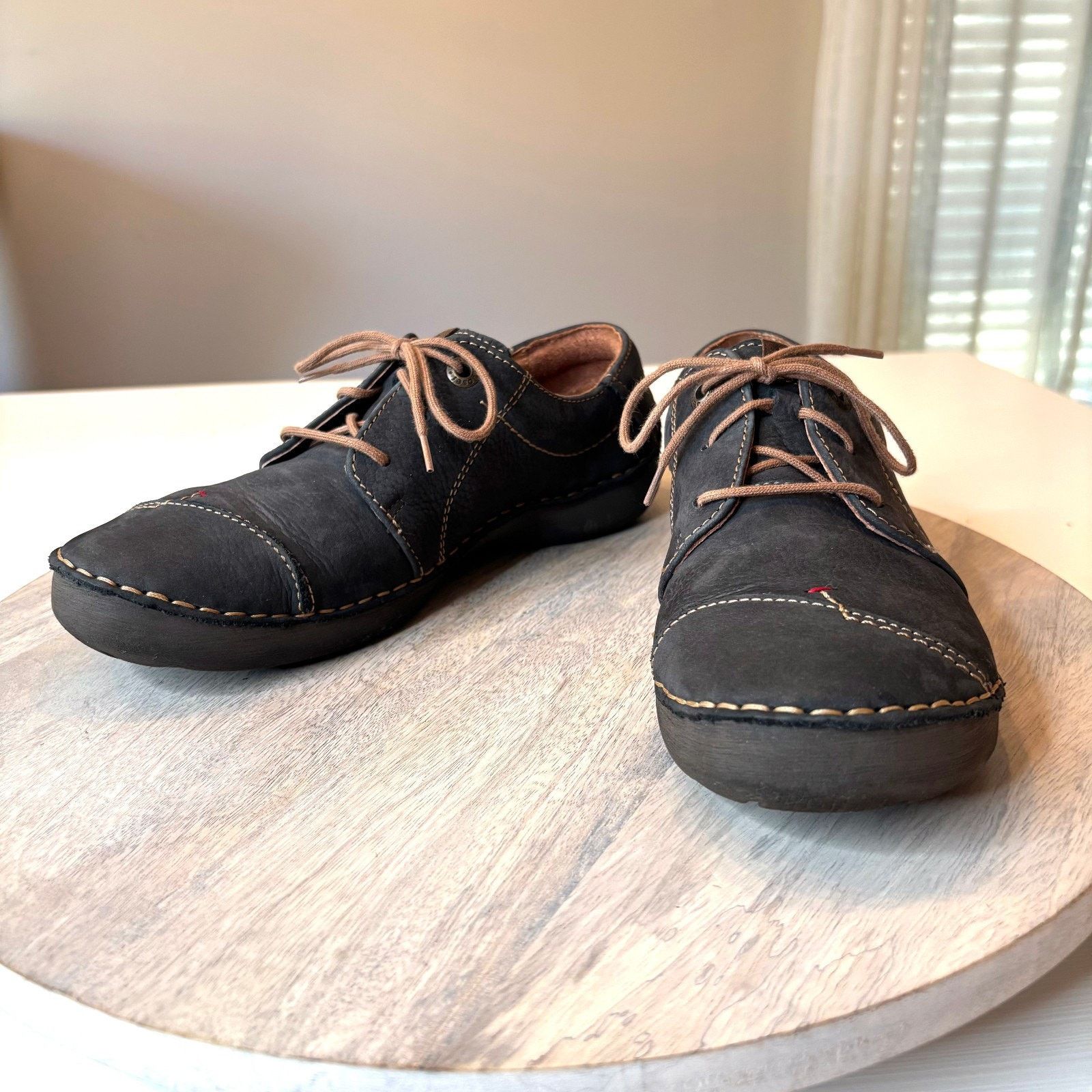 JOSEF SEIBAL Josef Seibel Rosalie Brown Leather Comfort Shoes Women's 9 Size US 9 / IT 39 - 3 Thumbnail
