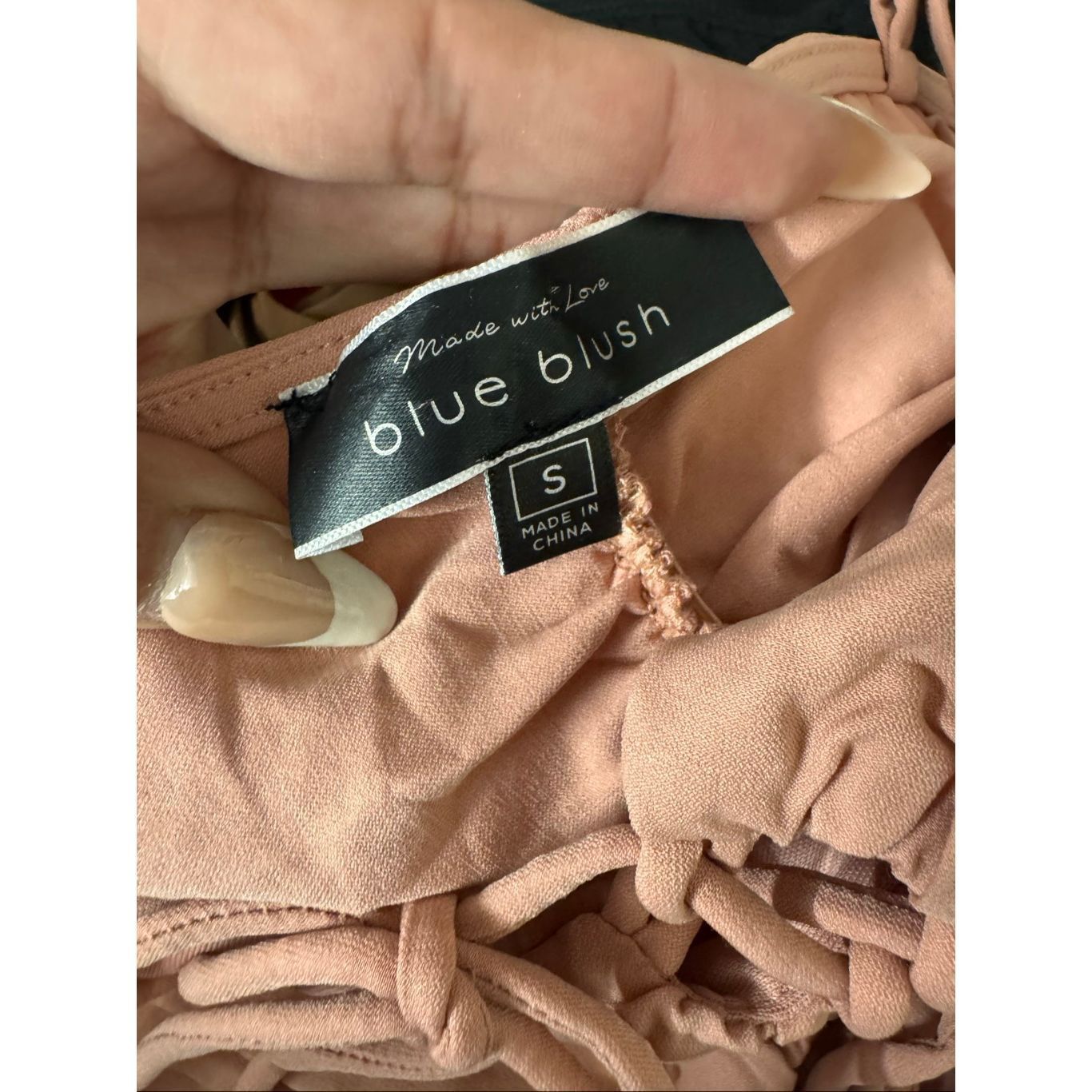 Blush Blue Blush Lace-Up Ruched Crop Top Blush Pink Size Small Size S / US 4 / IT 40 - 8 Thumbnail
