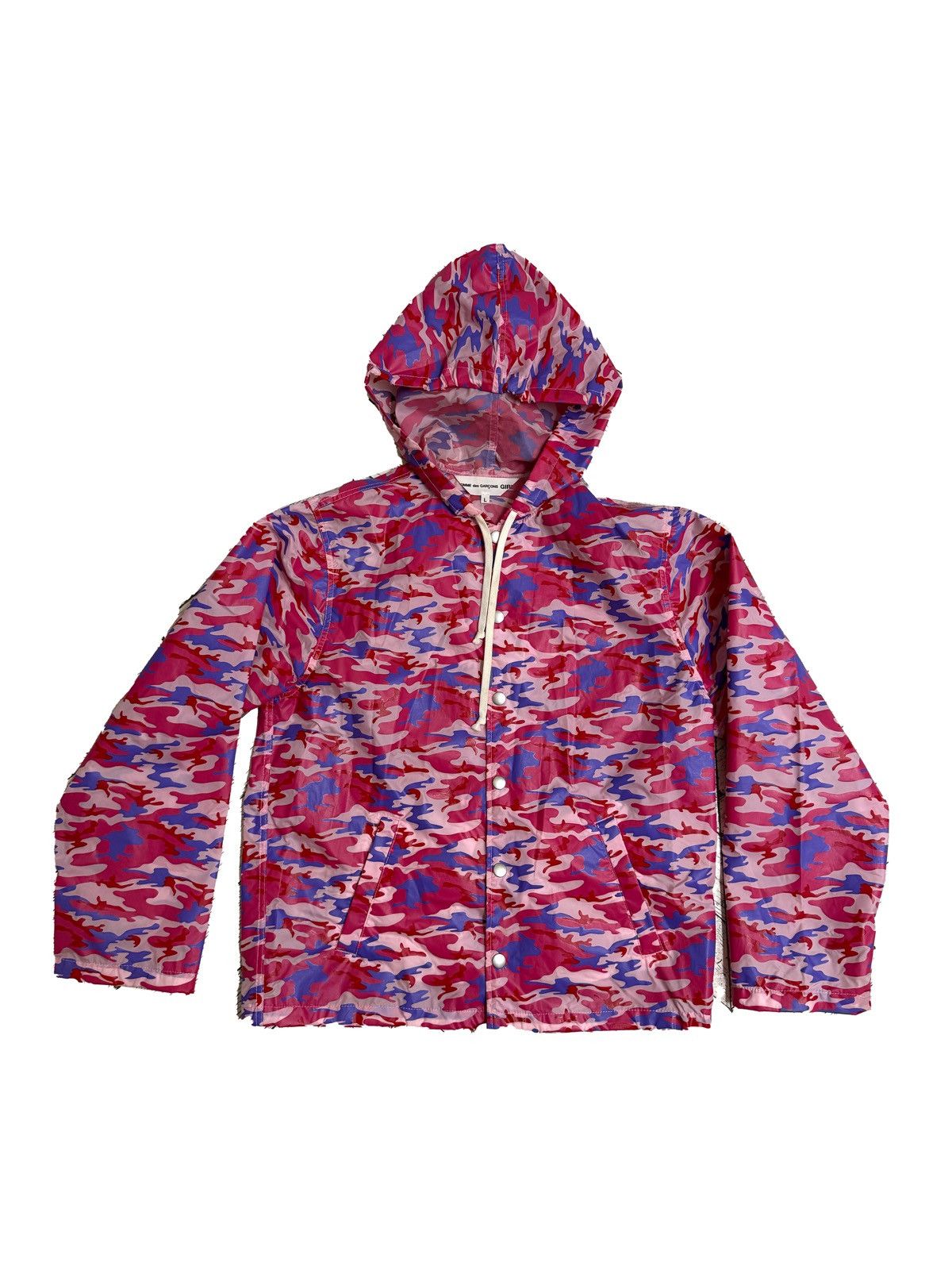 Comme des Garcons Comme des Garcons Girl Pink and Blue Camo Hooded Jacket Size S / US 4 / IT 40 - 3 Thumbnail