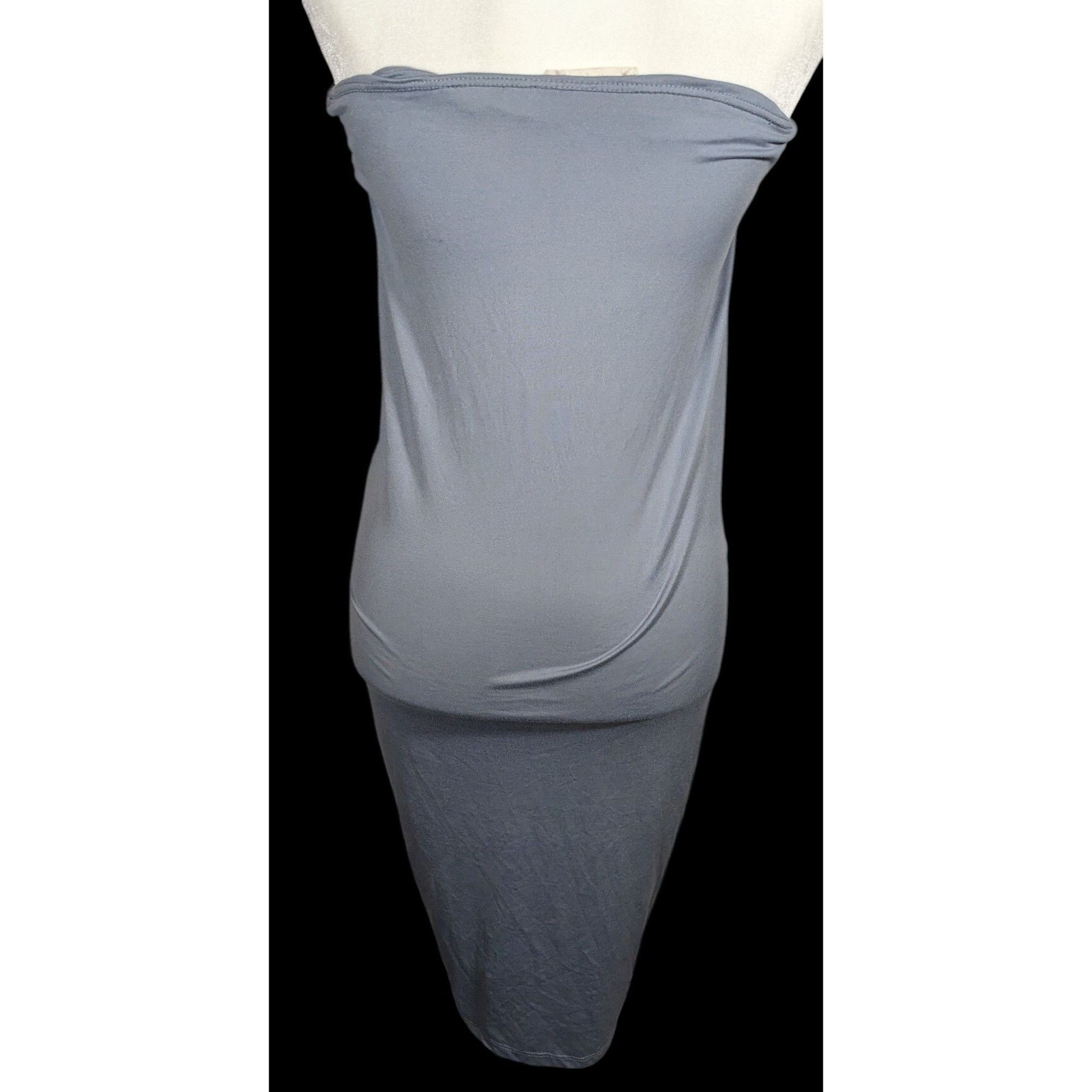 Other Heart & Hips Trendy Ruched Grey Tube Dress Size M / US 6-8 / IT 42-44 - 2 Thumbnail