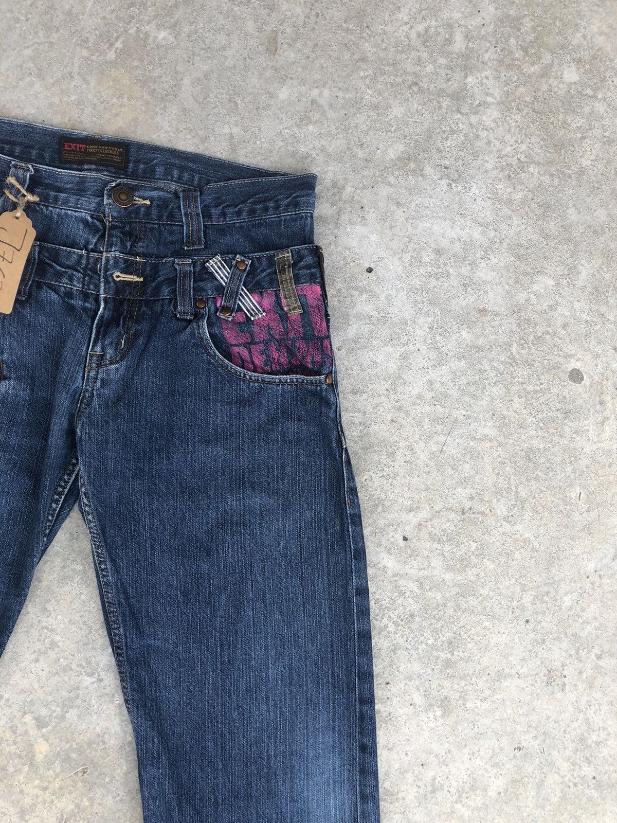 Hysteric Glamour Japanese Exit Double Waist Distressed Jeans Size US 32 / EU 48 - 5 Thumbnail