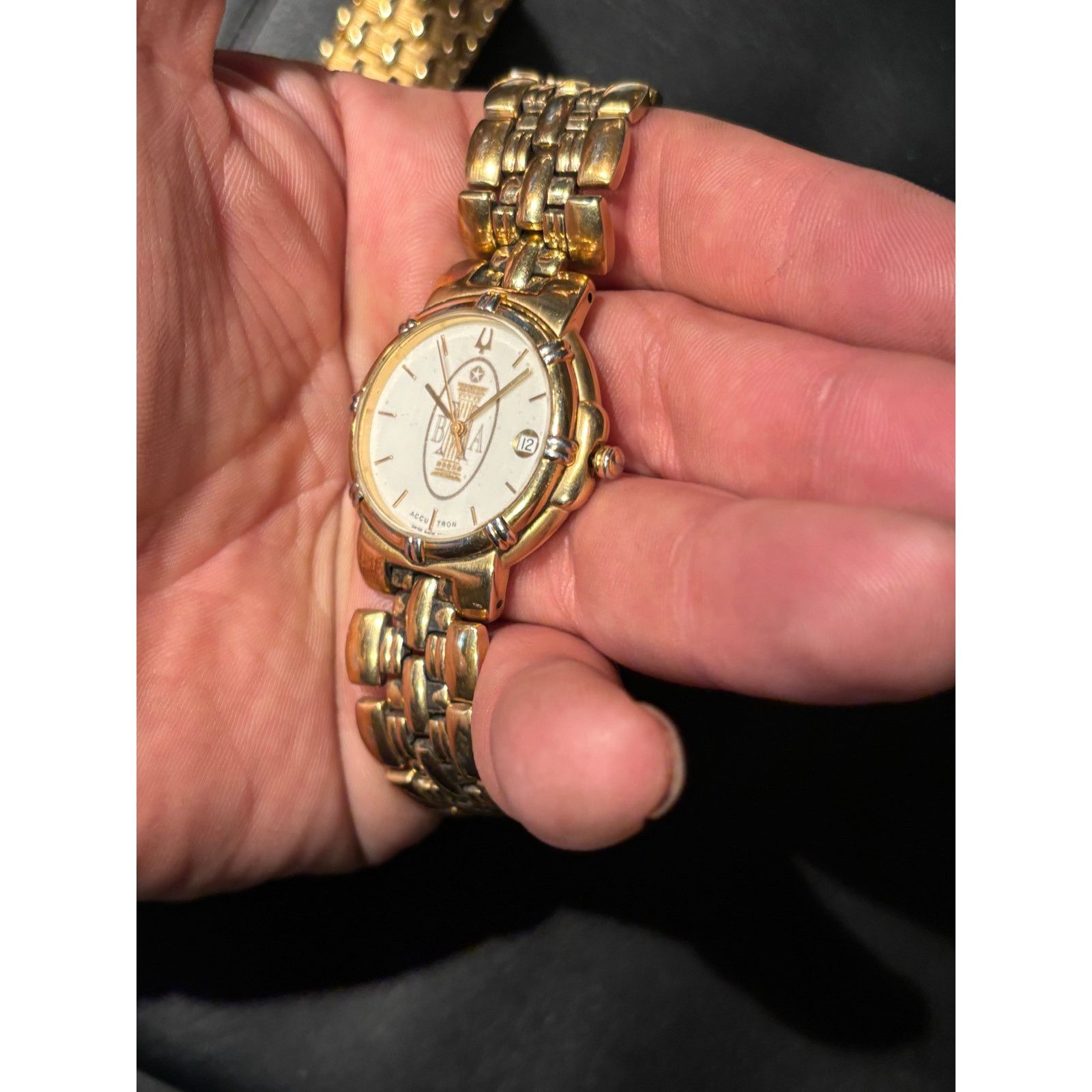 Bulova Accutron Gold Tone Men’s Watch. New Battery. Size ONE SIZE - 5 Thumbnail