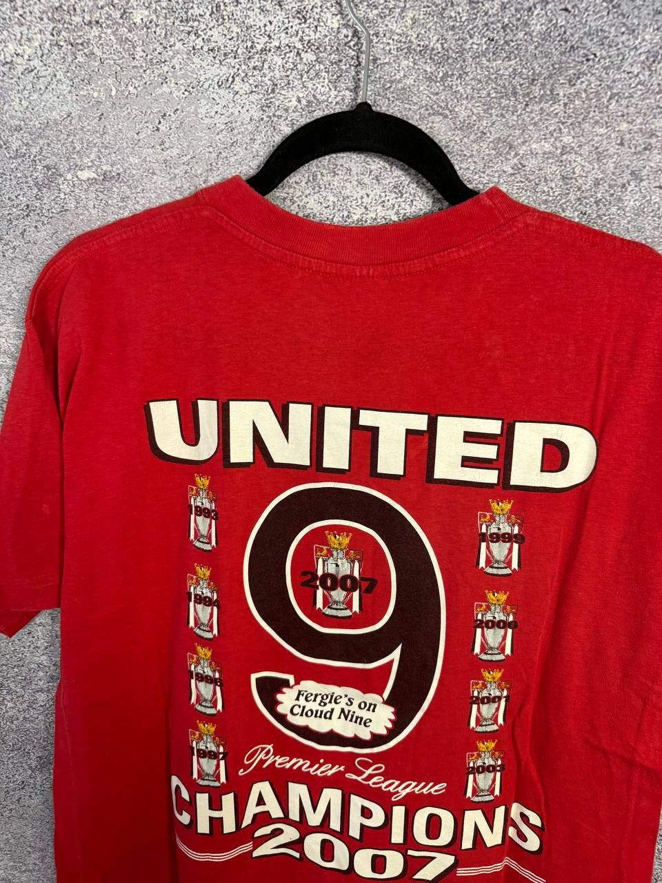 Vintage Vintage Manchester United Champions 2007 Red T-Shirt Small Size US S / EU 44-46 / 1 - 11 Thumbnail