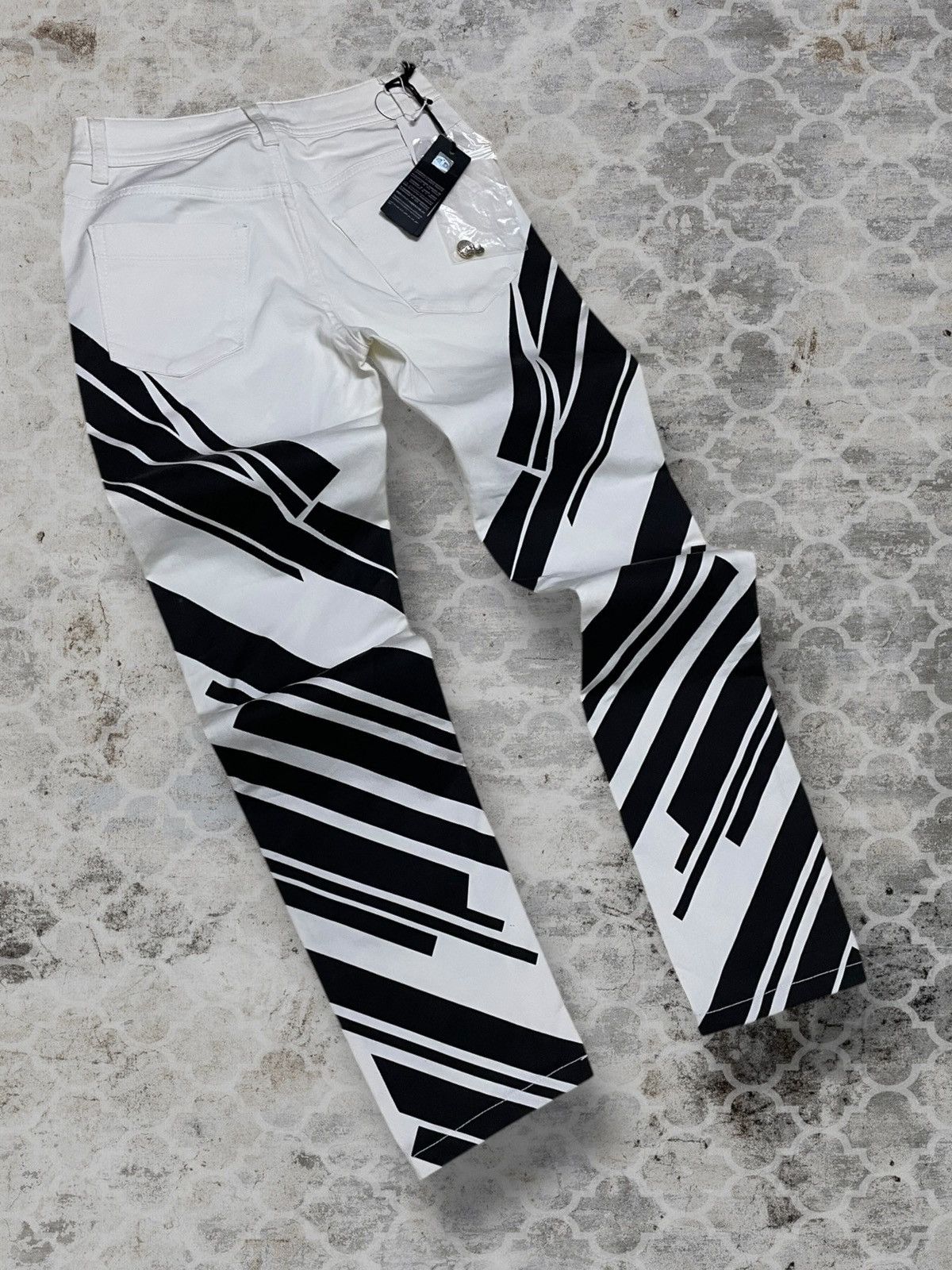 Just Cavalli Authentic Designer Just Cavalli Patterned Skinny Denim Size 24" / US 00 / IT 34 - 9 Thumbnail