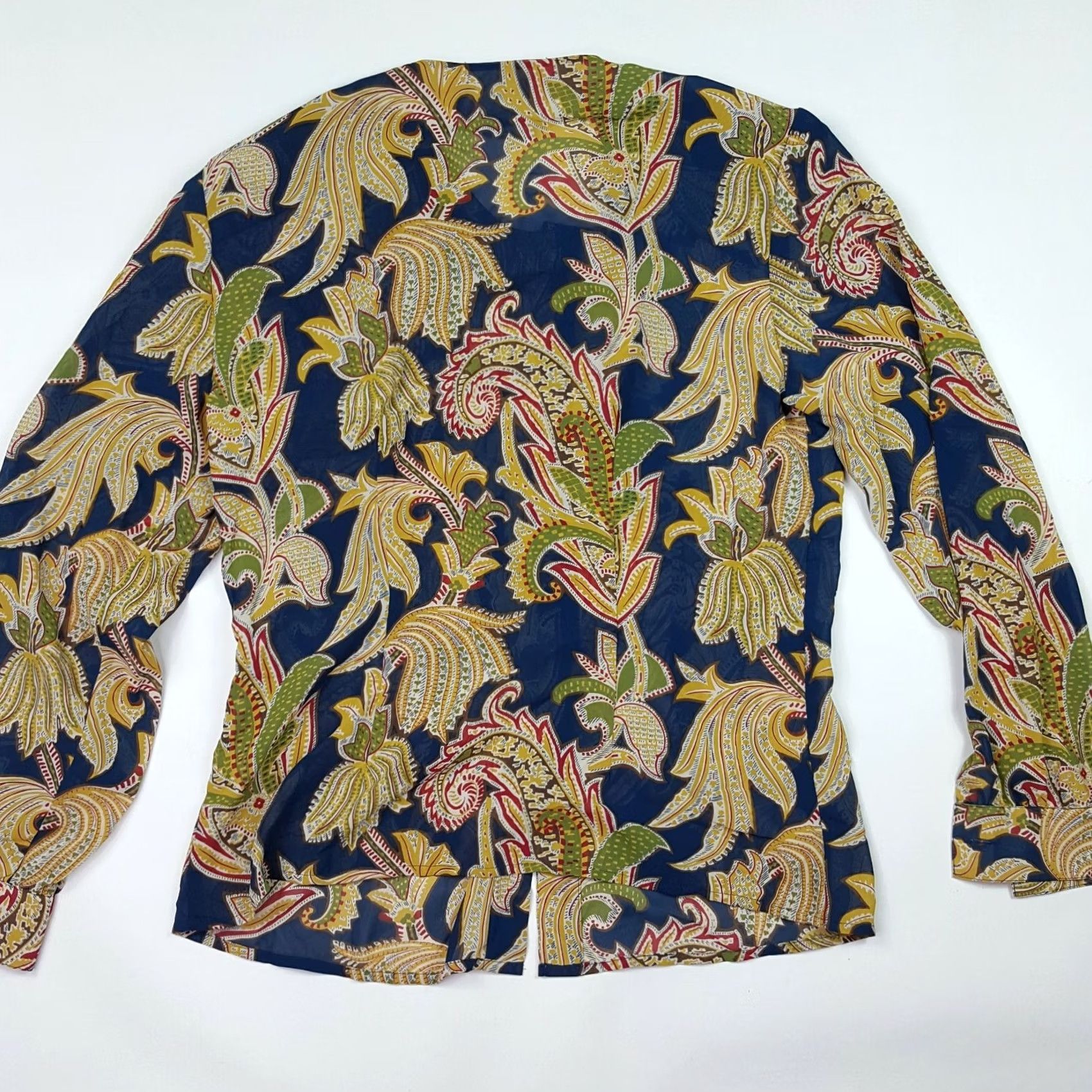 Vintage VINTAGE Floral Paisley Women's Size 6 Long Sleeve Button-Up Blouse Top Size M / US 6-8 / IT 42-44 - 5 Thumbnail