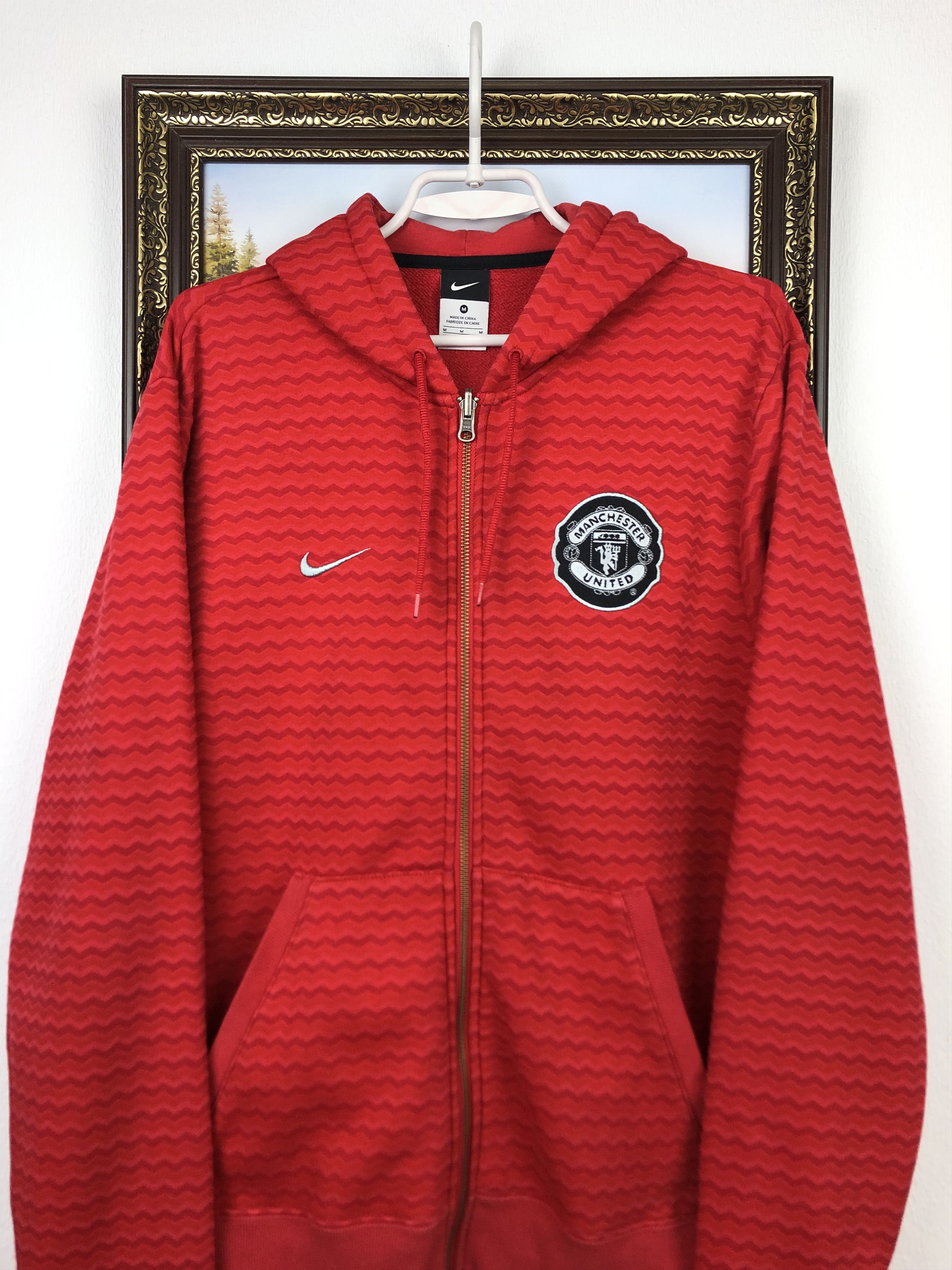 Nike Nike Manchester United Football Jacket Hooded Soccer Track Size US M / EU 48-50 / 2 - 2 Thumbnail