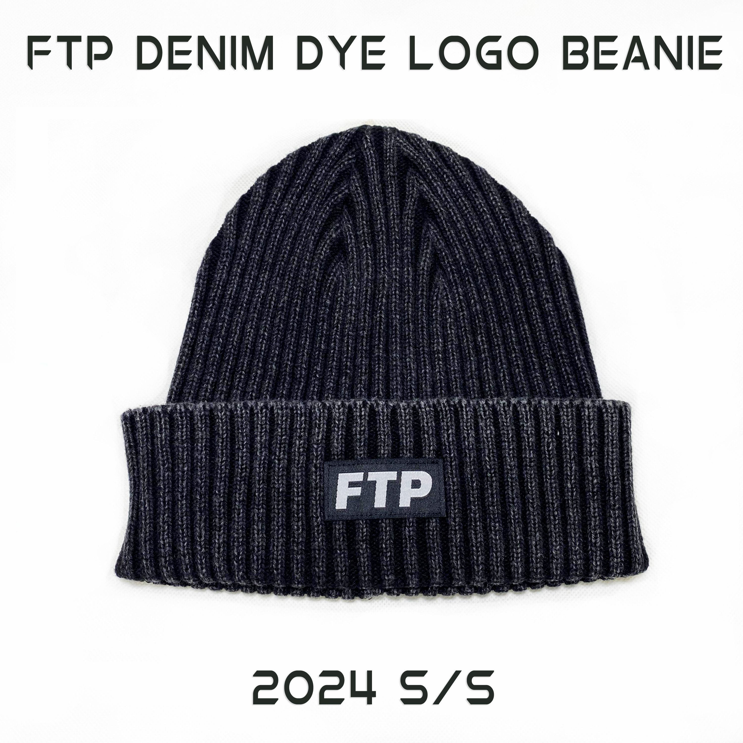 FTP Logo Beanie Black 2024 BRAND NEW IN HAND Rib Knit Hat