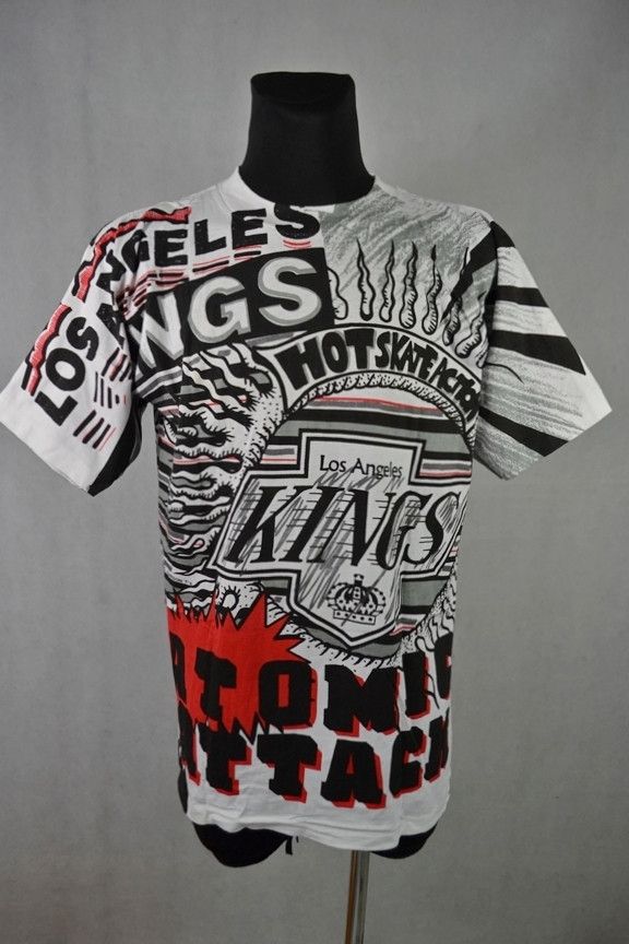 NHL Vintage 1992 LA Kings Magic Johnson AOP t-shirt Los Angeles Size US M / EU 48-50 / 2 - 1 Thumbnail