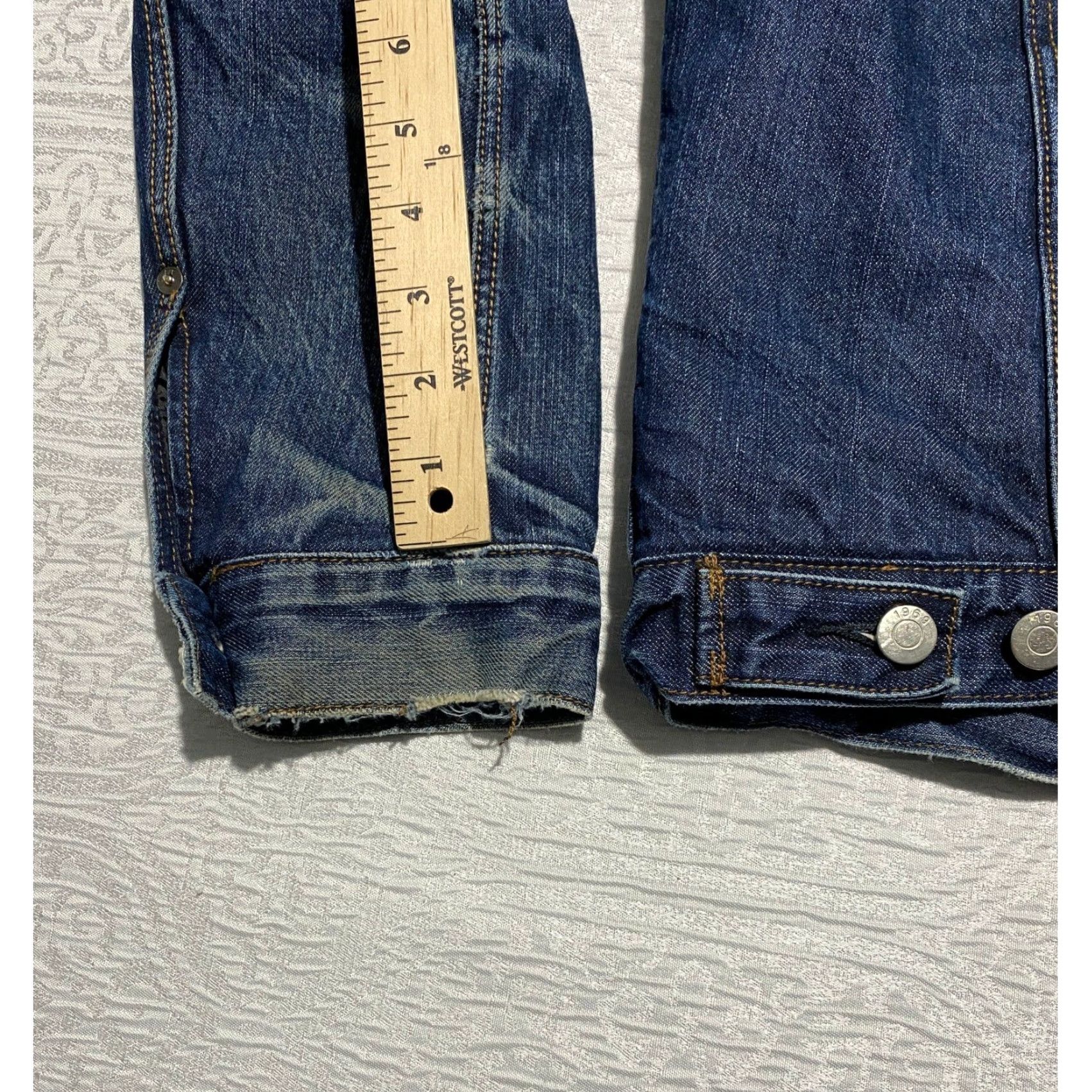 Gap VINTAGE Gap 1969 Trucker Denim Jacket Sherpa Lined Quilted Blue S Men Jacket Size US S / EU 44-46 / 1 - 2 Thumbnail