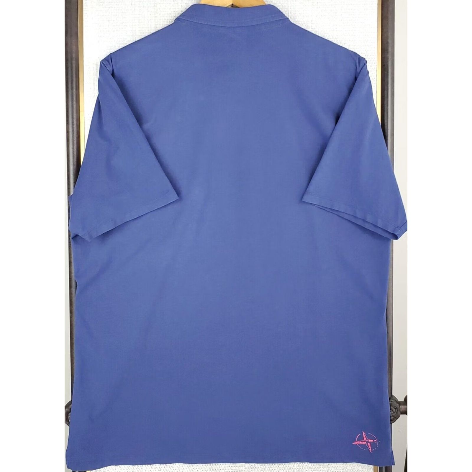 Vintage B. Draddy Polo Shirt Mens Medium Blue Short Sleeve Pocketed Polo Golf Cotton Spandex Blend Size US M / EU 48-50 / 2 - 6 Thumbnail