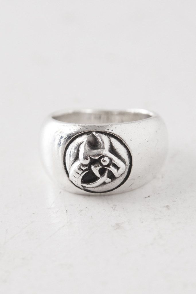 image of Chrome Hearts Ch Celtic In Band Ring Us 8.5 in Silver, Men's
