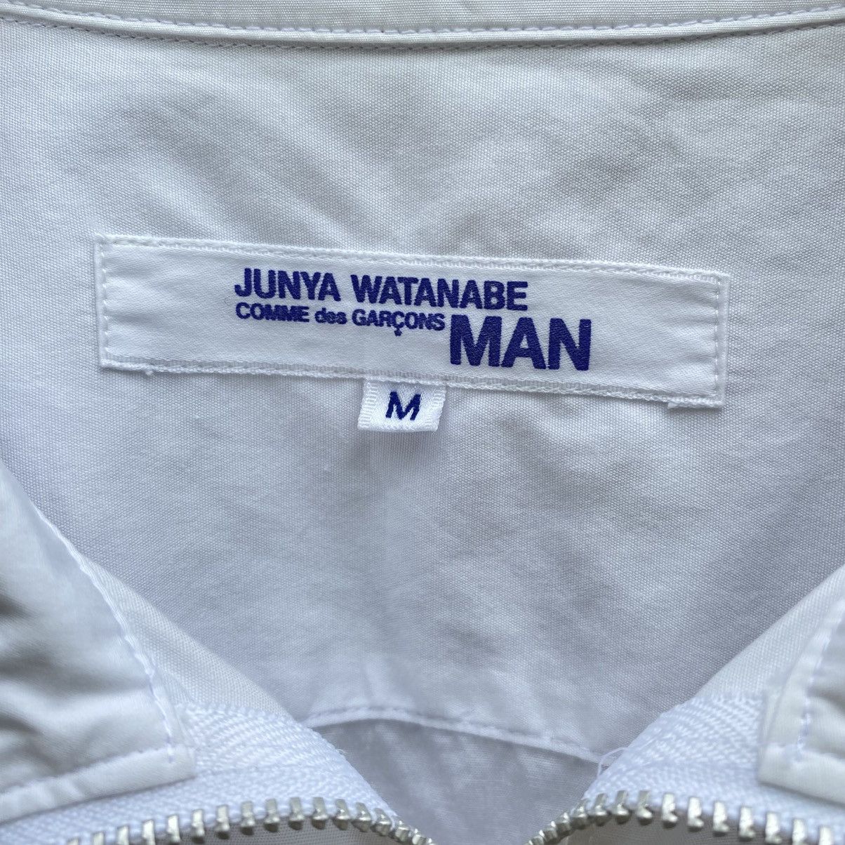 Junya Watanabe JUNYA WATANABE COMNE des GARCONS MAN Zip Pocket White Shirt Size US M / EU 48-50 / 2 - 7 Thumbnail