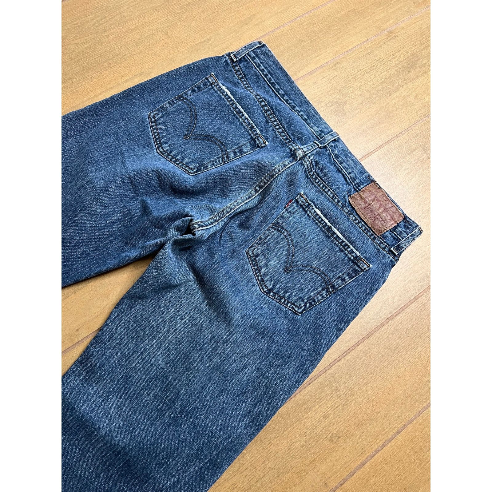 Levi's Vintage Levis 514 Slim Straight 33x32 Blue Jeans Denim Fade Size US 33 - 9 Thumbnail