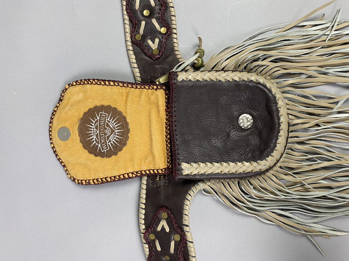 Vintage World Family Leather boho Belt Handcrafted Boho Accessory” Size ONE SIZE - 7 Thumbnail