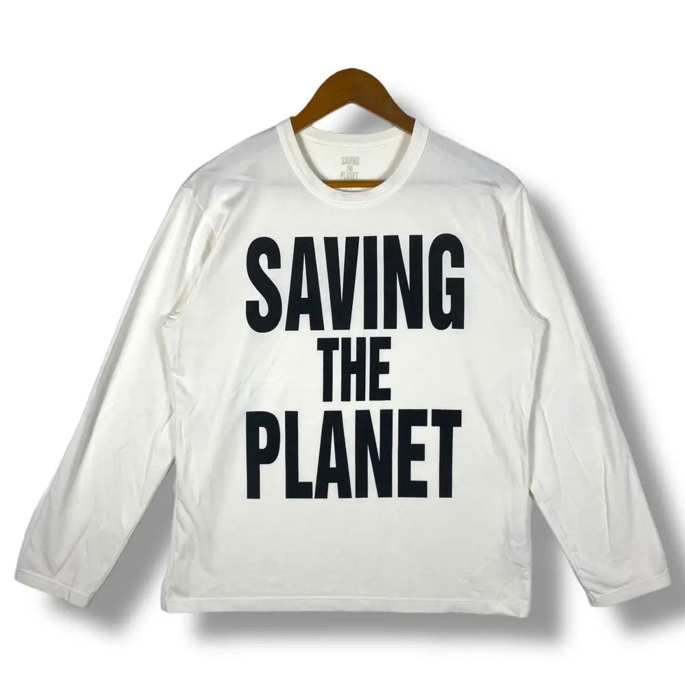 Designer KATHARINE HAMNETT Saving The Planet Long Sleeve Tee Shirt Size US M / EU 48-50 / 2 - 1 Thumbnail