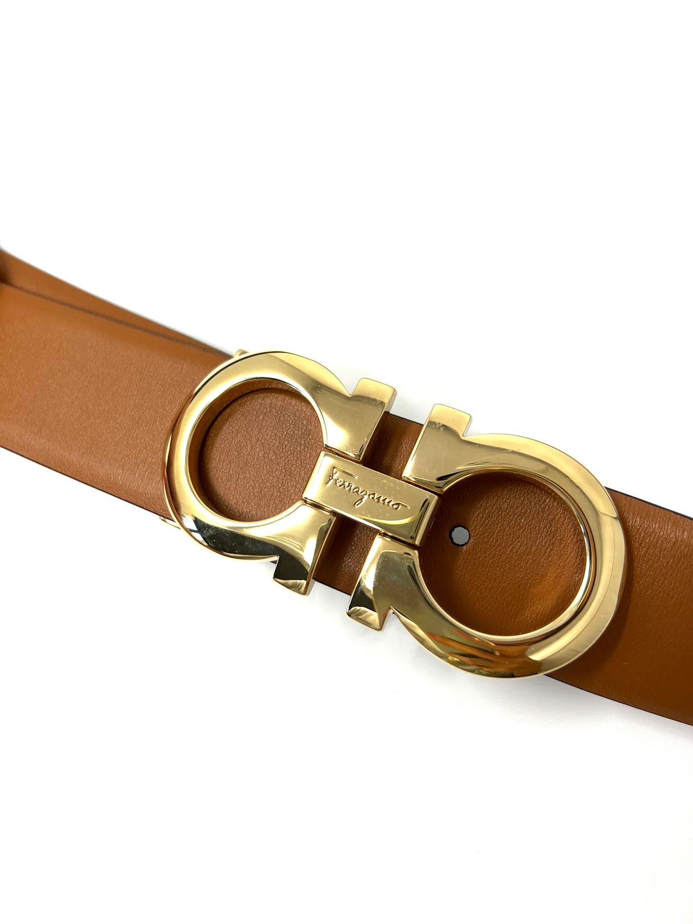 Salvatore Ferragamo o1s1rm0526 Size : OS / Belt in Brown/Black Size ONE SIZE - 4 Thumbnail
