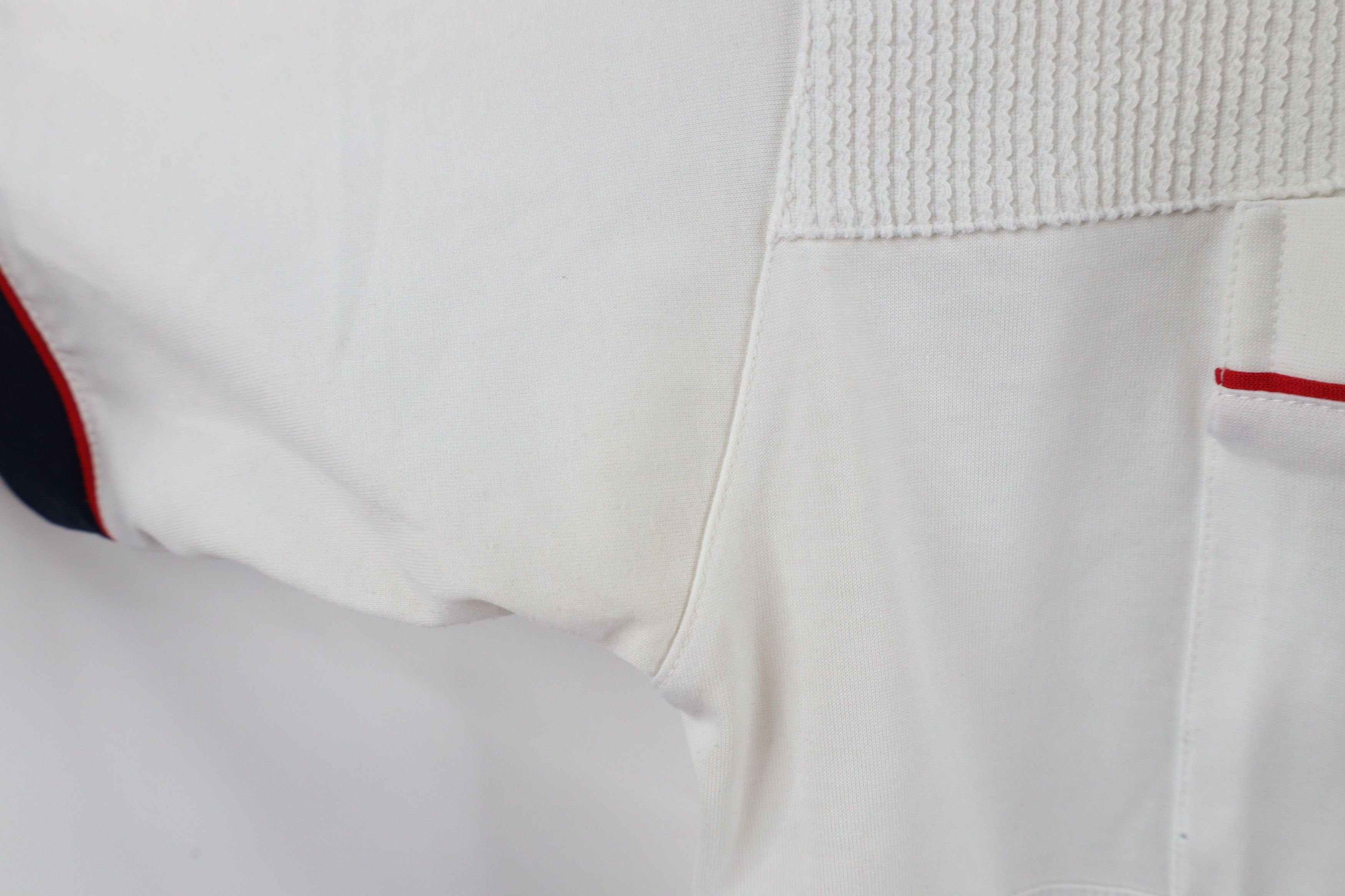Vintage Vintage 90s Streetwear Block Ribbed Knit Pullover Polo Shirt Size US L / EU 52-54 / 3 - 9 Thumbnail
