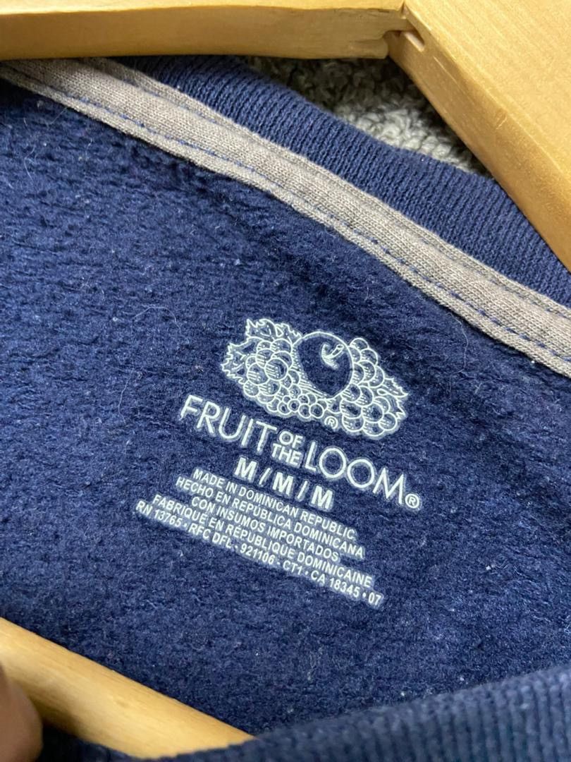 Fruit Of The Loom Fruit Of The Loom Sweatshirt with Denim Sleeves (205) Size US M / EU 48-50 / 2 - 3 Thumbnail