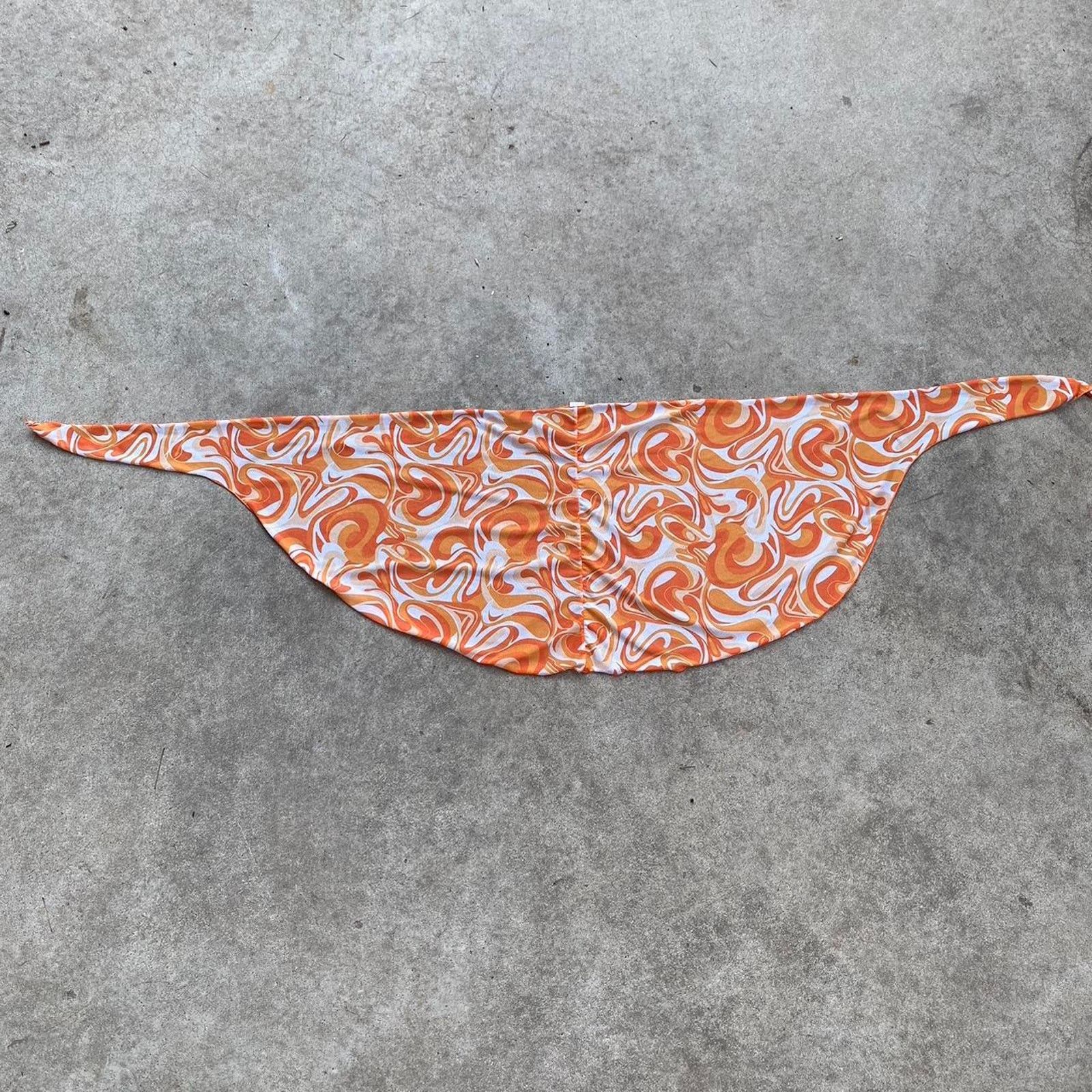 Other Orange and white swirl skirt wrap Size M / US 6-8 / IT 42-44 - 2 Thumbnail