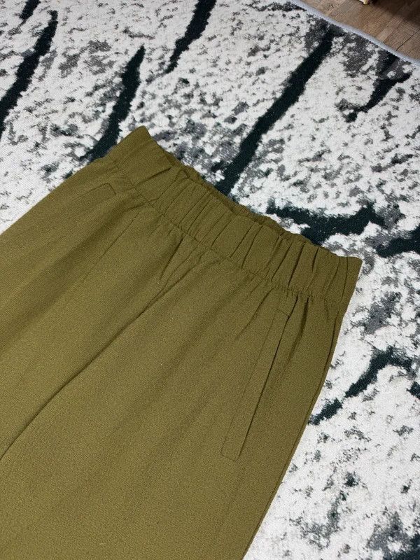Ganni Ganni green XS logo pants Size 28" / US 6 / IT 42 - 3 Thumbnail