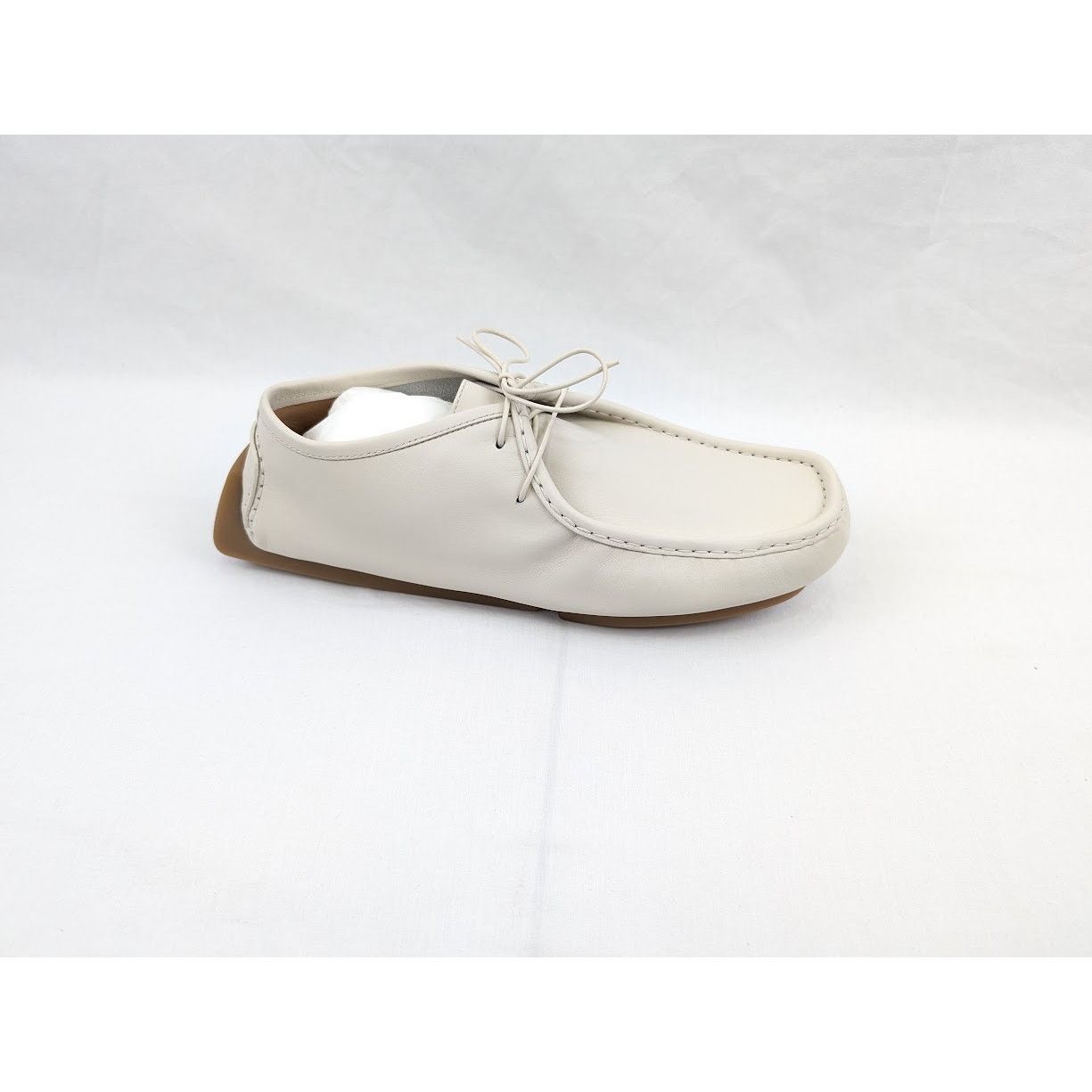 Bottega Veneta o1rshd1 Calf Pelle Scarpa Chester Shoes in Cream Size US 9 / EU 42 - 1 Thumbnail