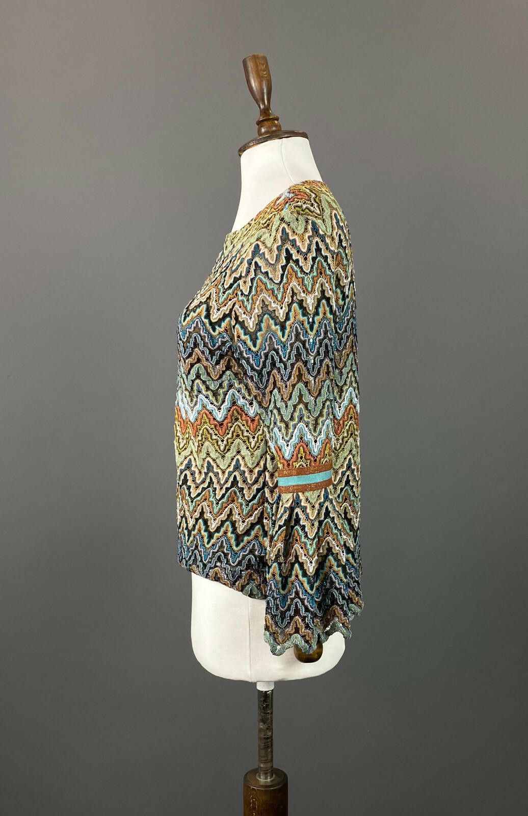 Designer Ana Alcazar Multicolor Geometric Pullover Sweater Size 38 Size M / US 6-8 / IT 42-44 - 3 Thumbnail
