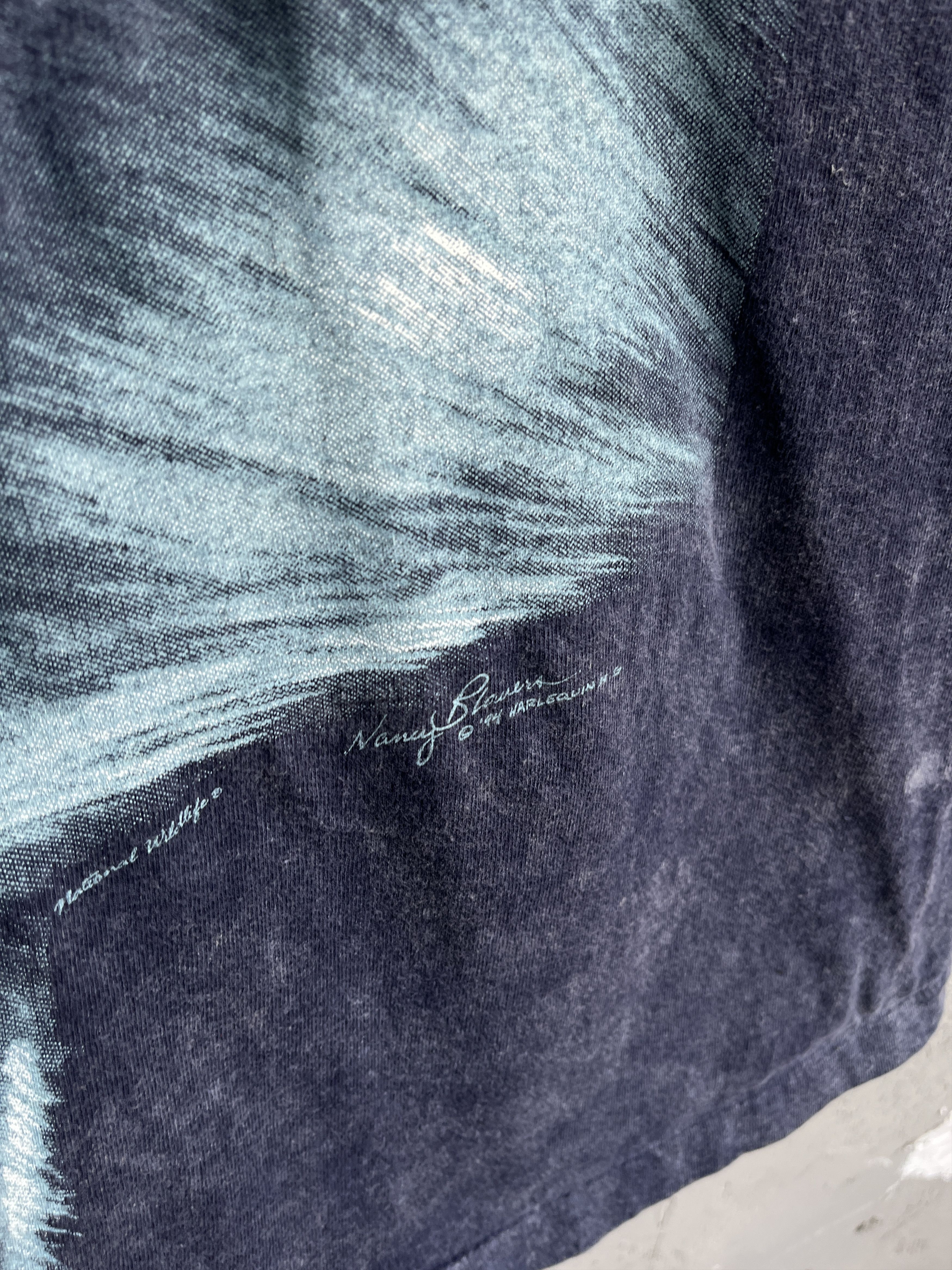 Vintage Vintage 1994 Wolf Harlequin Liquid All Over Print T-shirt Size US XXL / EU 58 / 5 - 3 Thumbnail