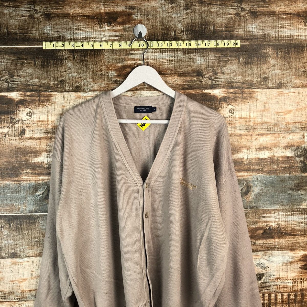 Homespun Knitwear × Japanese Brand Pent House Club Cream Cardigan Knitwear #A1294 Size US L / EU 52-54 / 3 - 2 Thumbnail