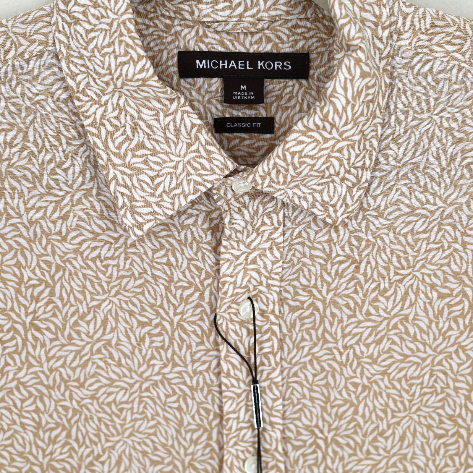 Michael Kors Michael Kors Men's Linen Classic Button Front Shirt Size M Size US M / EU 48-50 / 2 - 2 Thumbnail