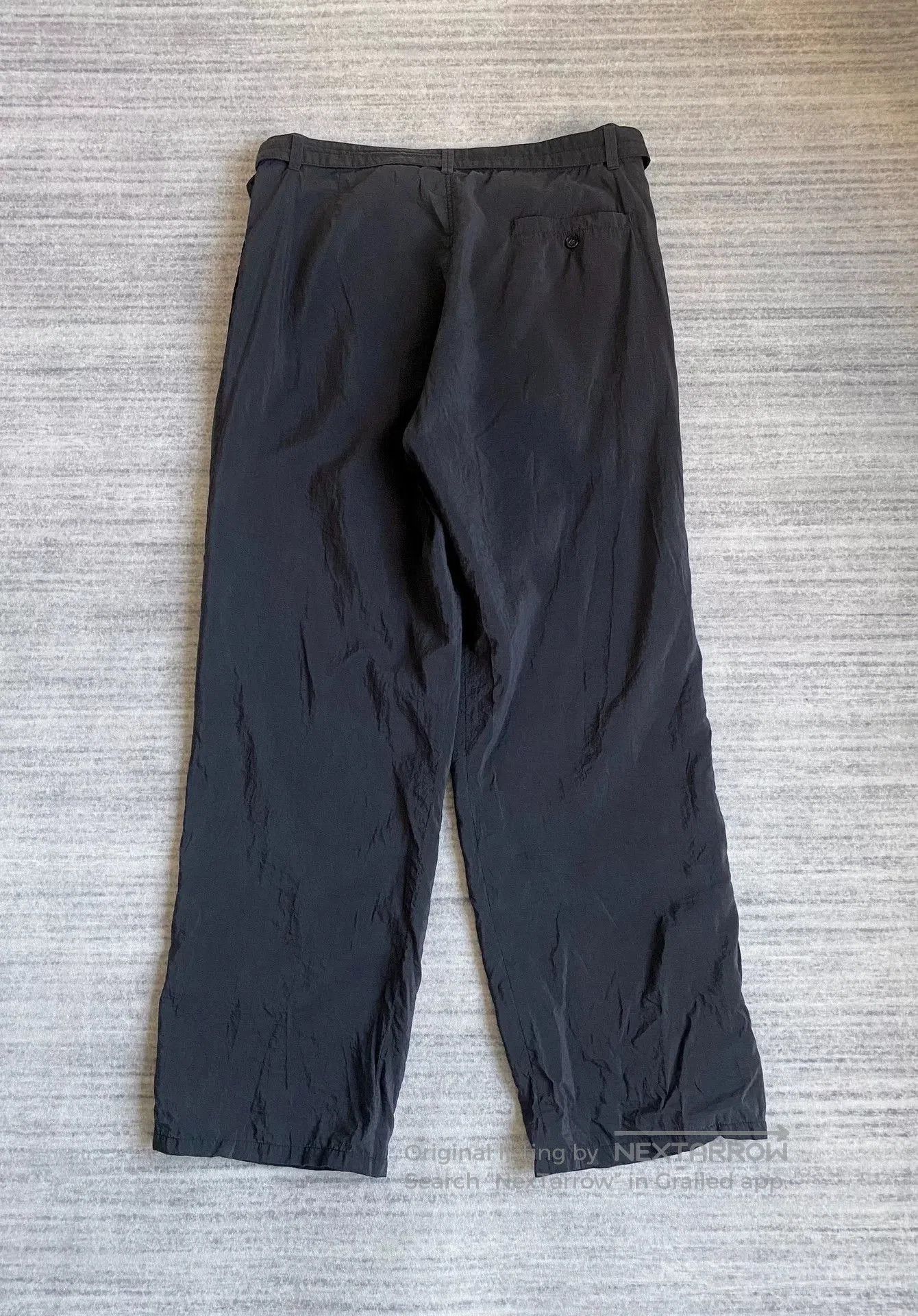 Lemaire Dry Silk Belted Wide Leg Pants.