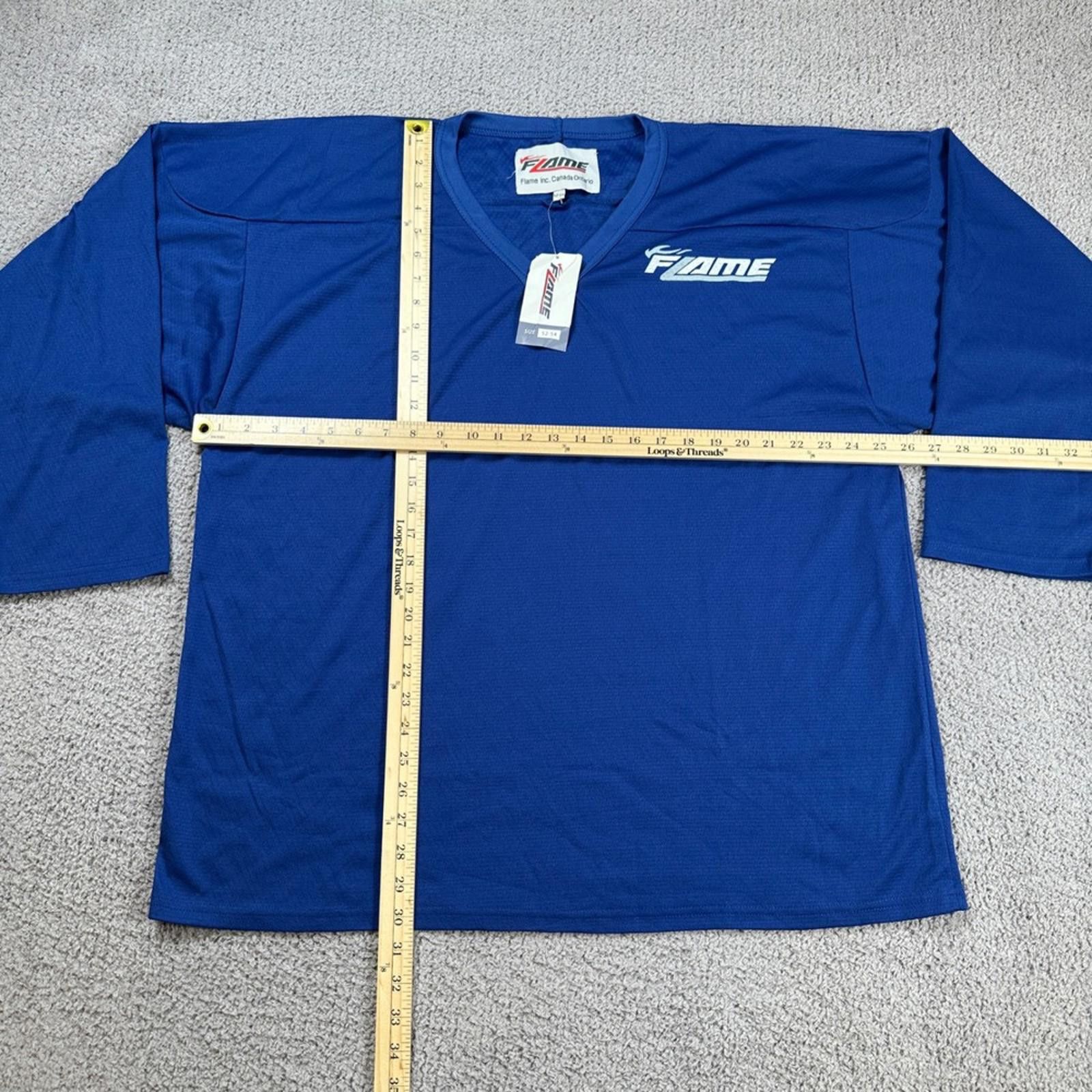 Frame Flame Hockey Practice Jersey Blue Mens 52-54 XXL Canada NWT Size US XXL / EU 58 / 5 - 2 Thumbnail